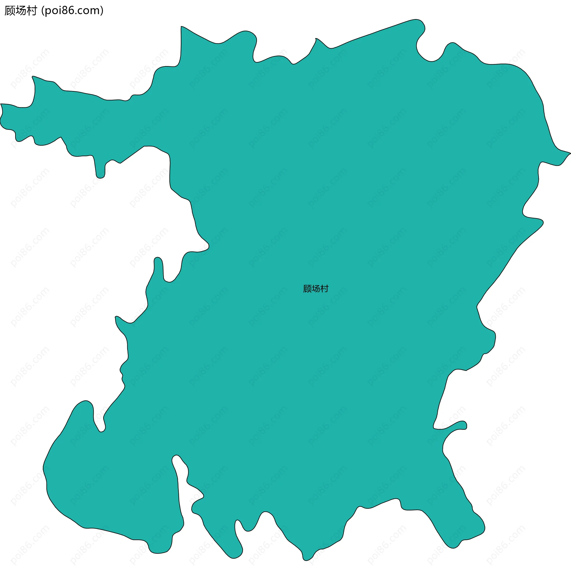 顾场村边界地图