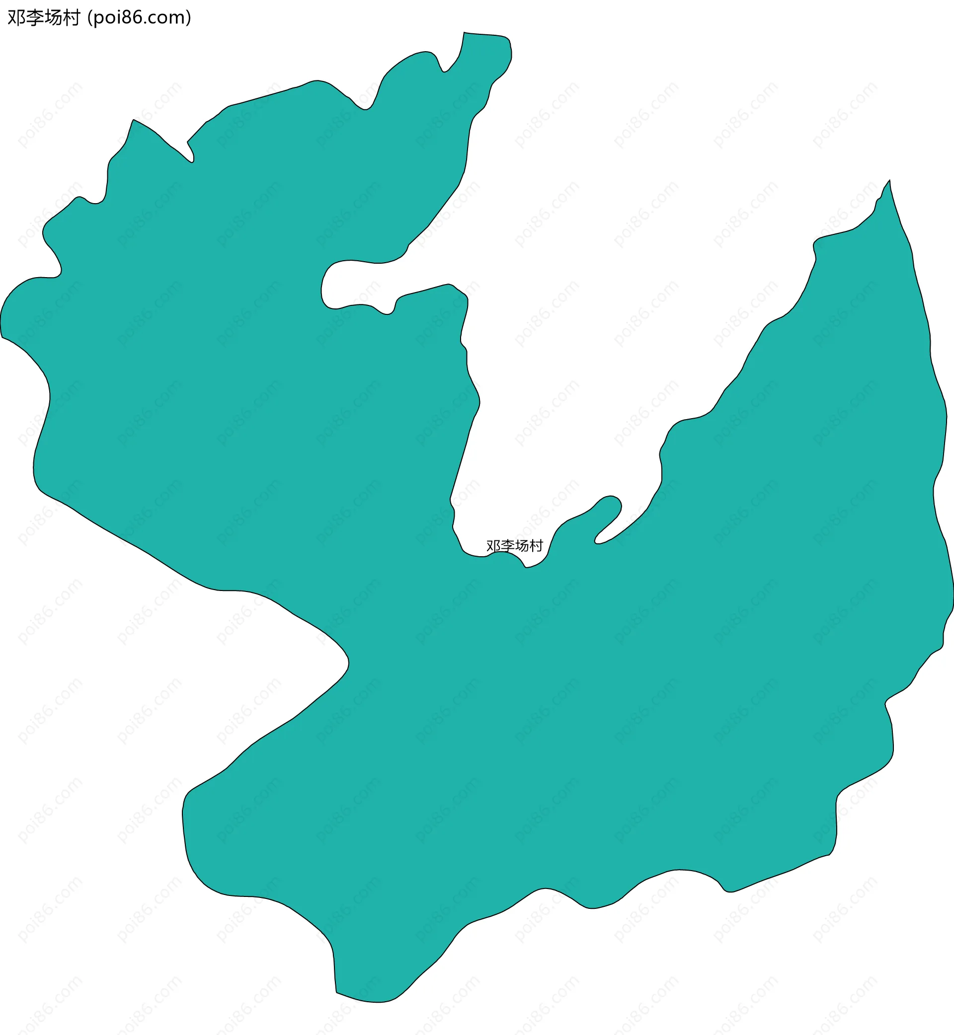 邓李场村边界地图