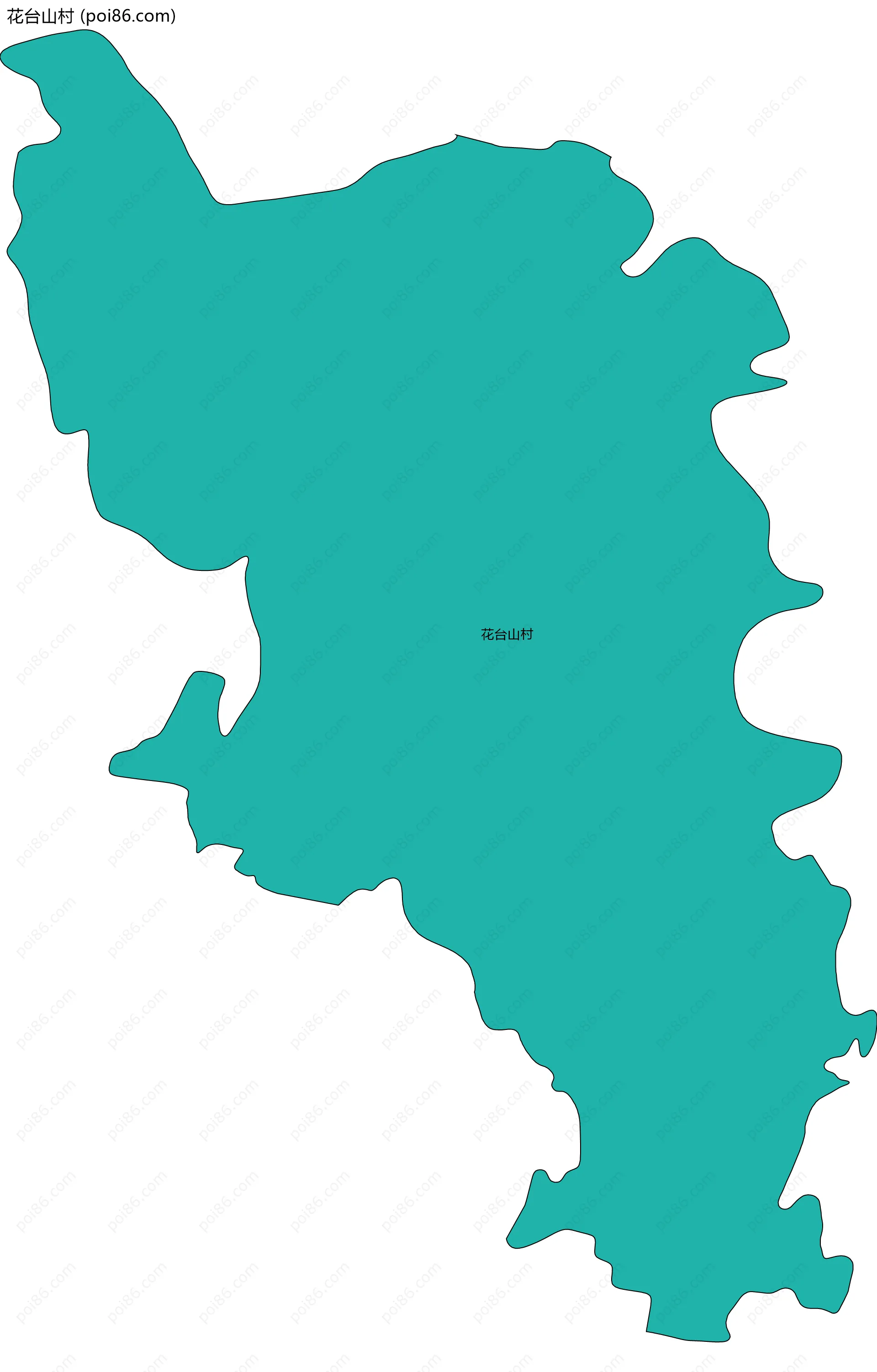 花台山村边界地图