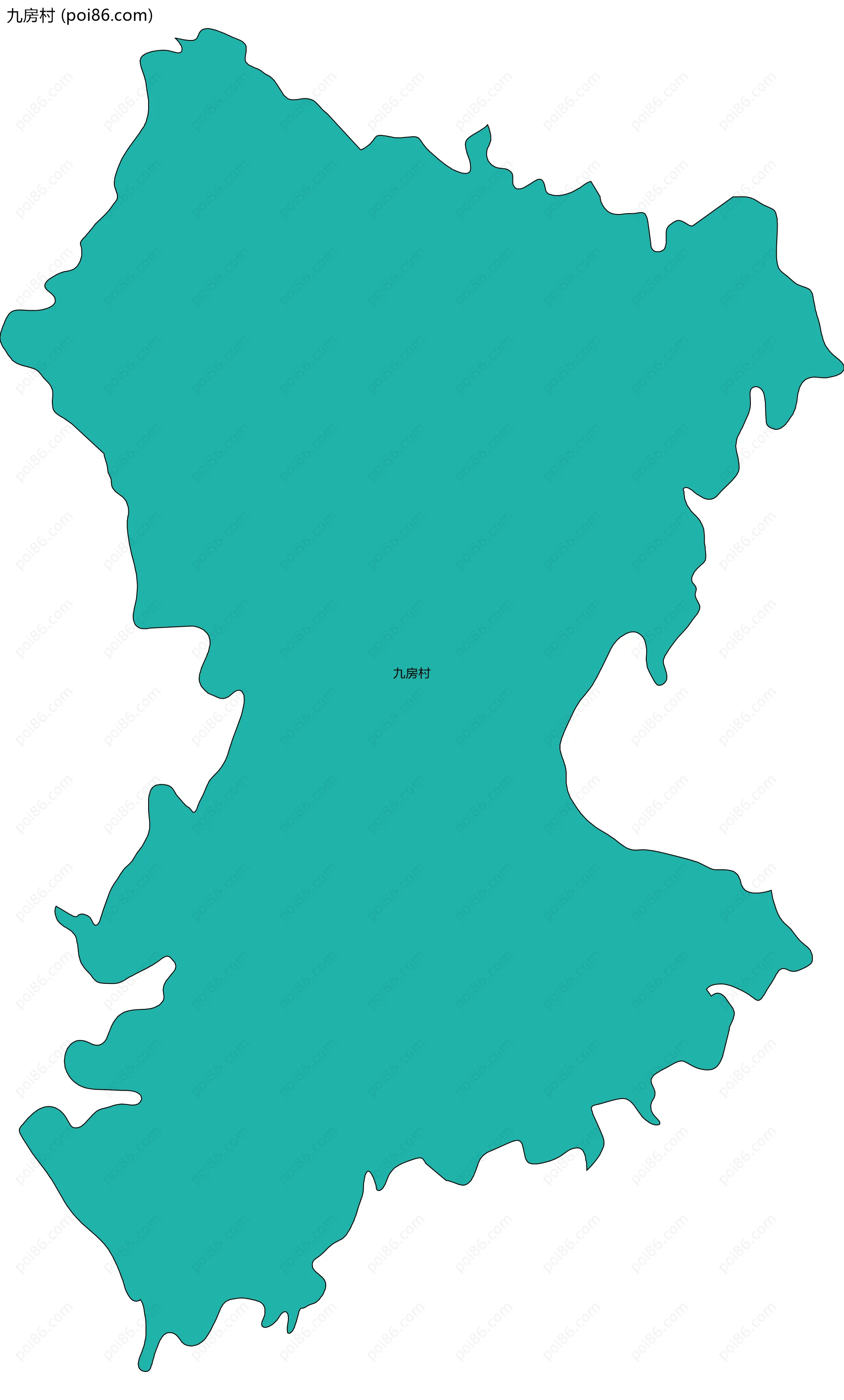 九房村边界地图