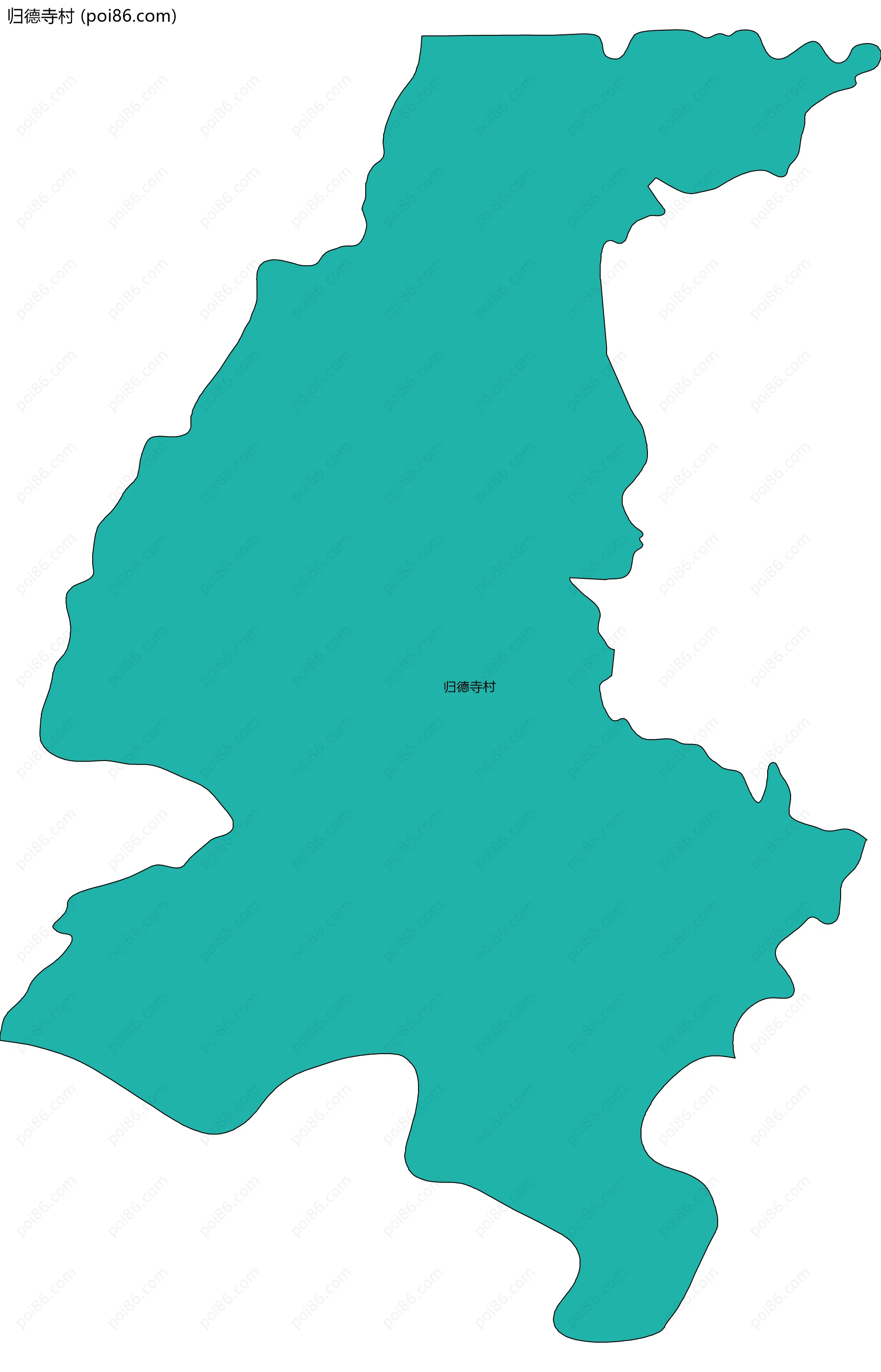 归德寺村边界地图