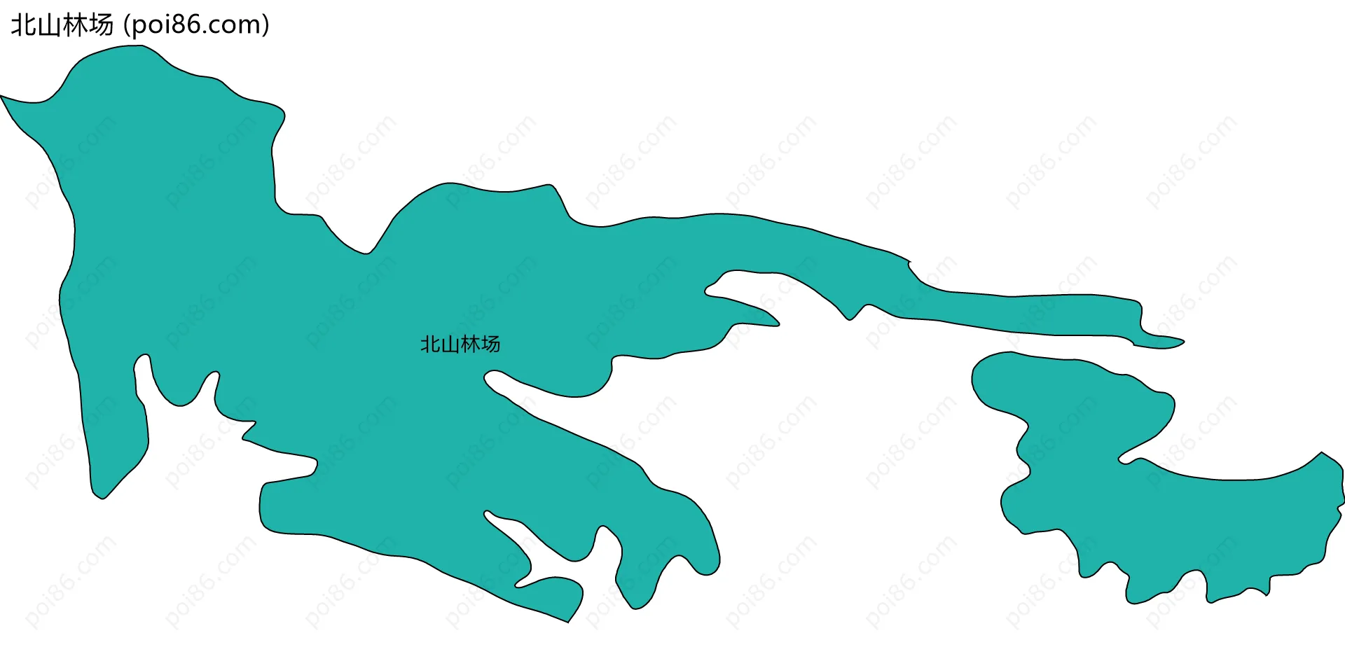 北山林场边界地图