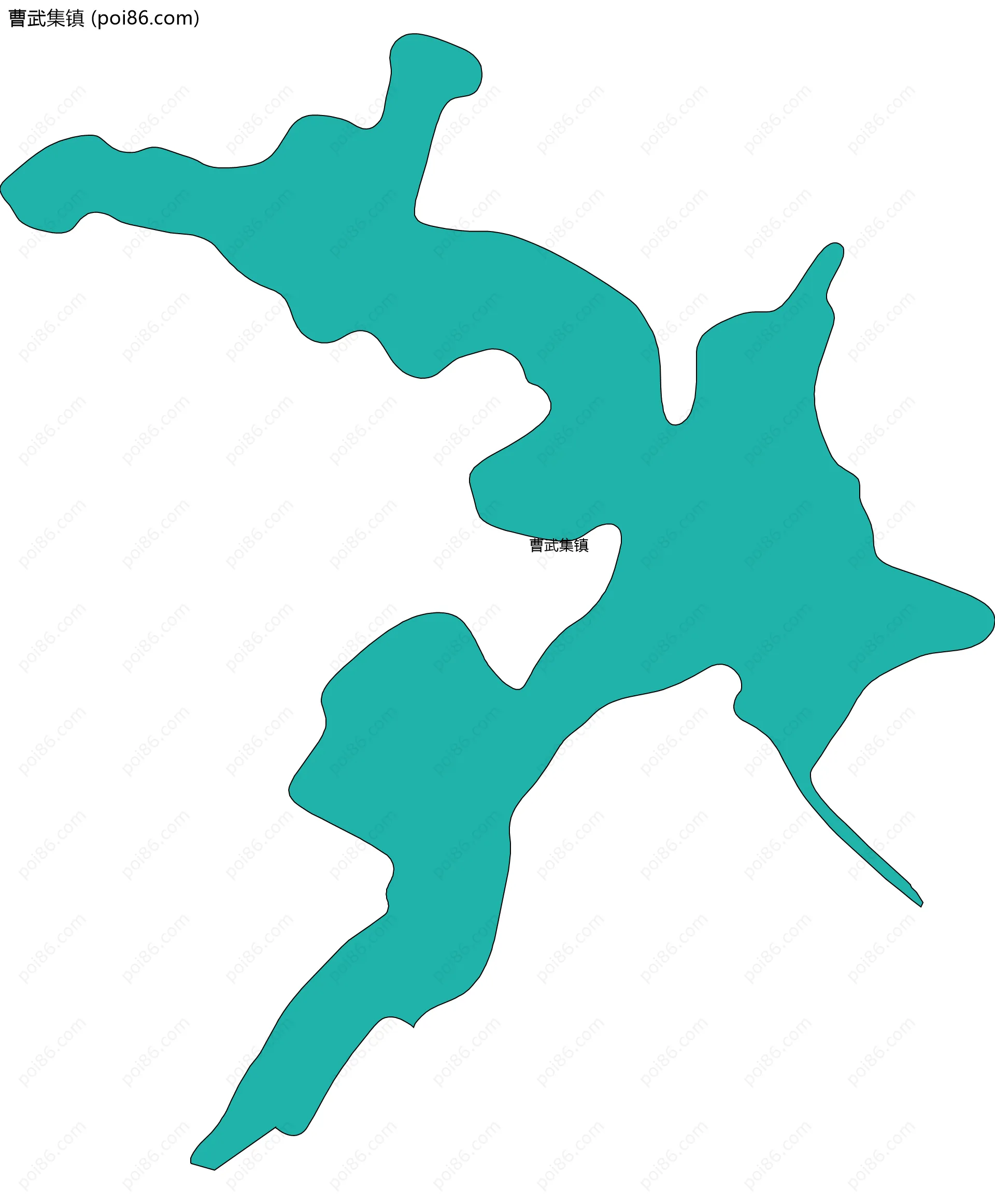 曹武集镇边界地图