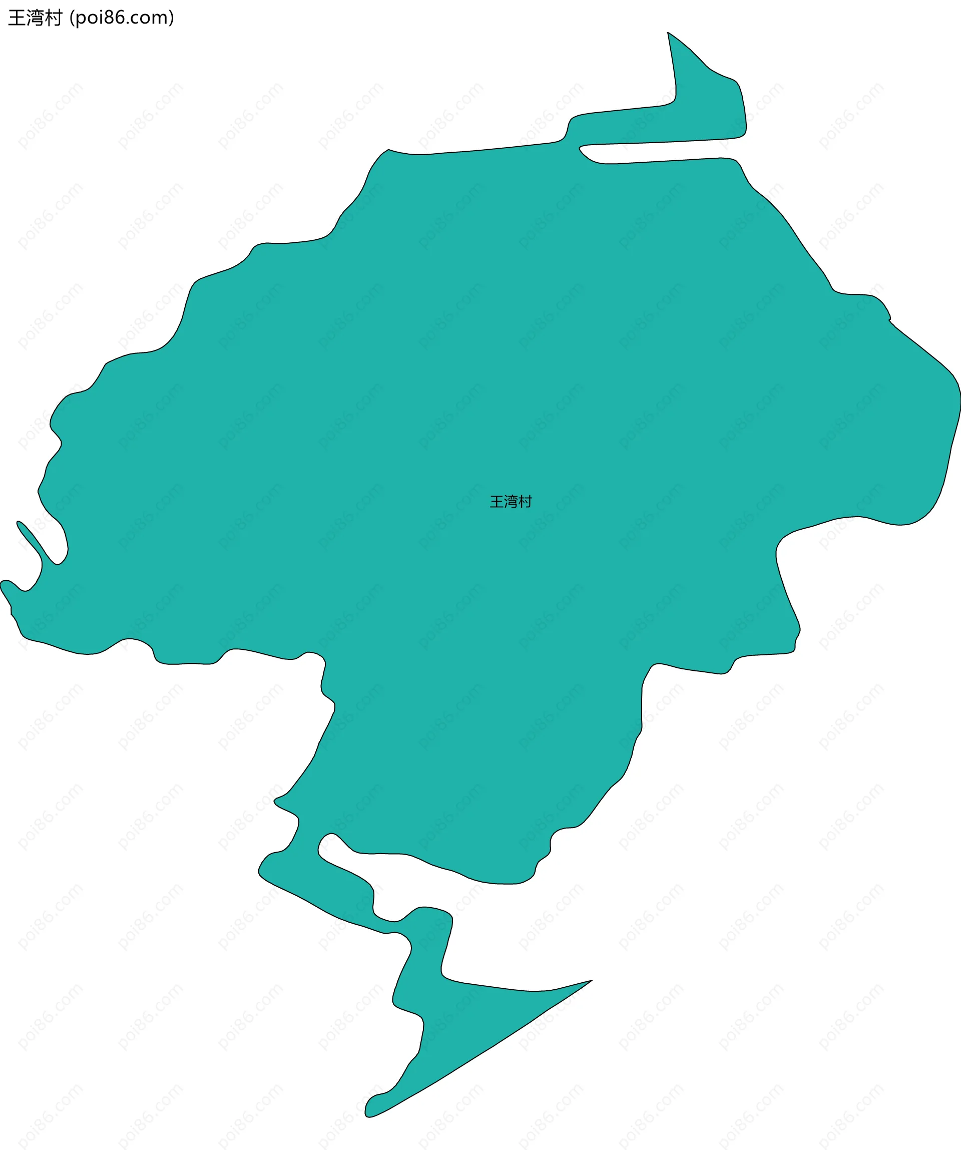 王湾村边界地图