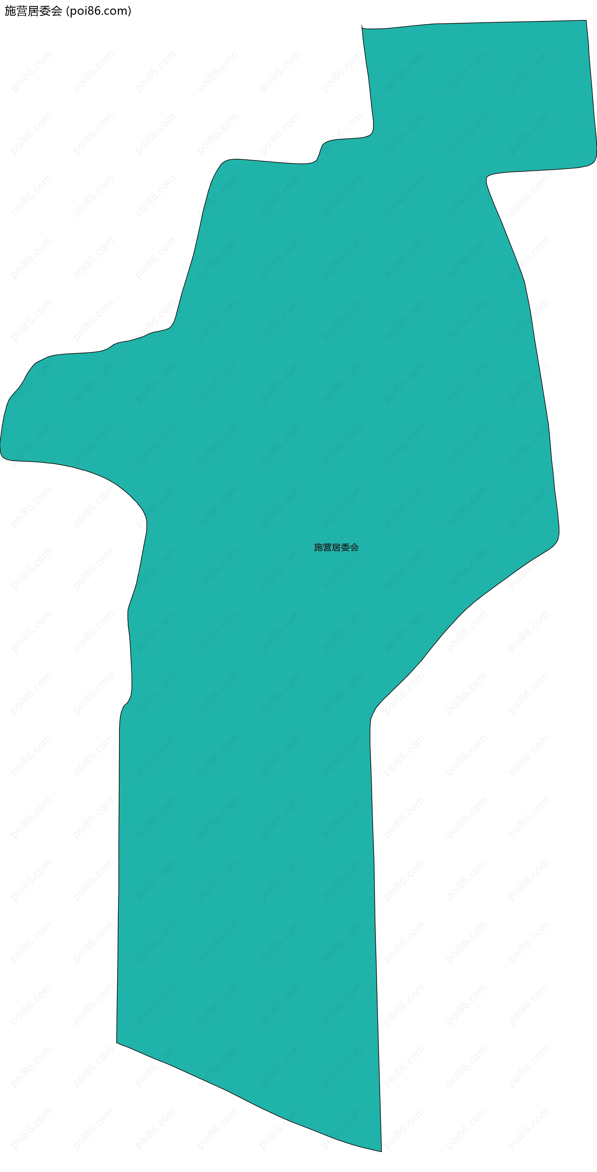 施营居委会边界地图