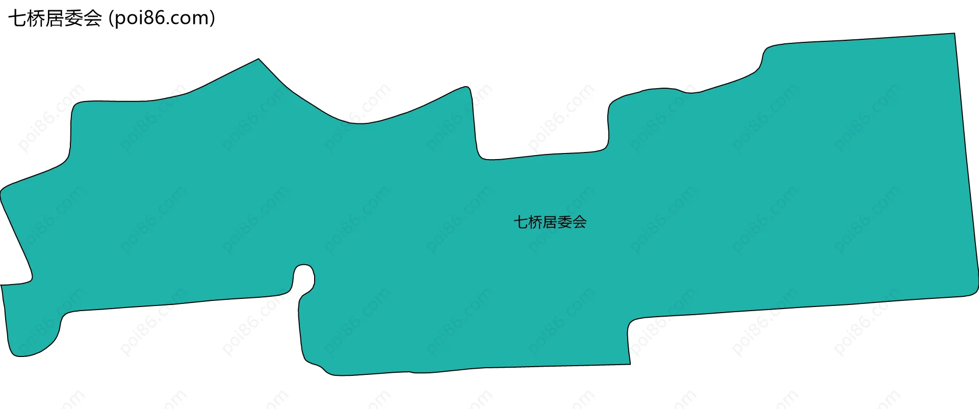 七桥居委会边界地图