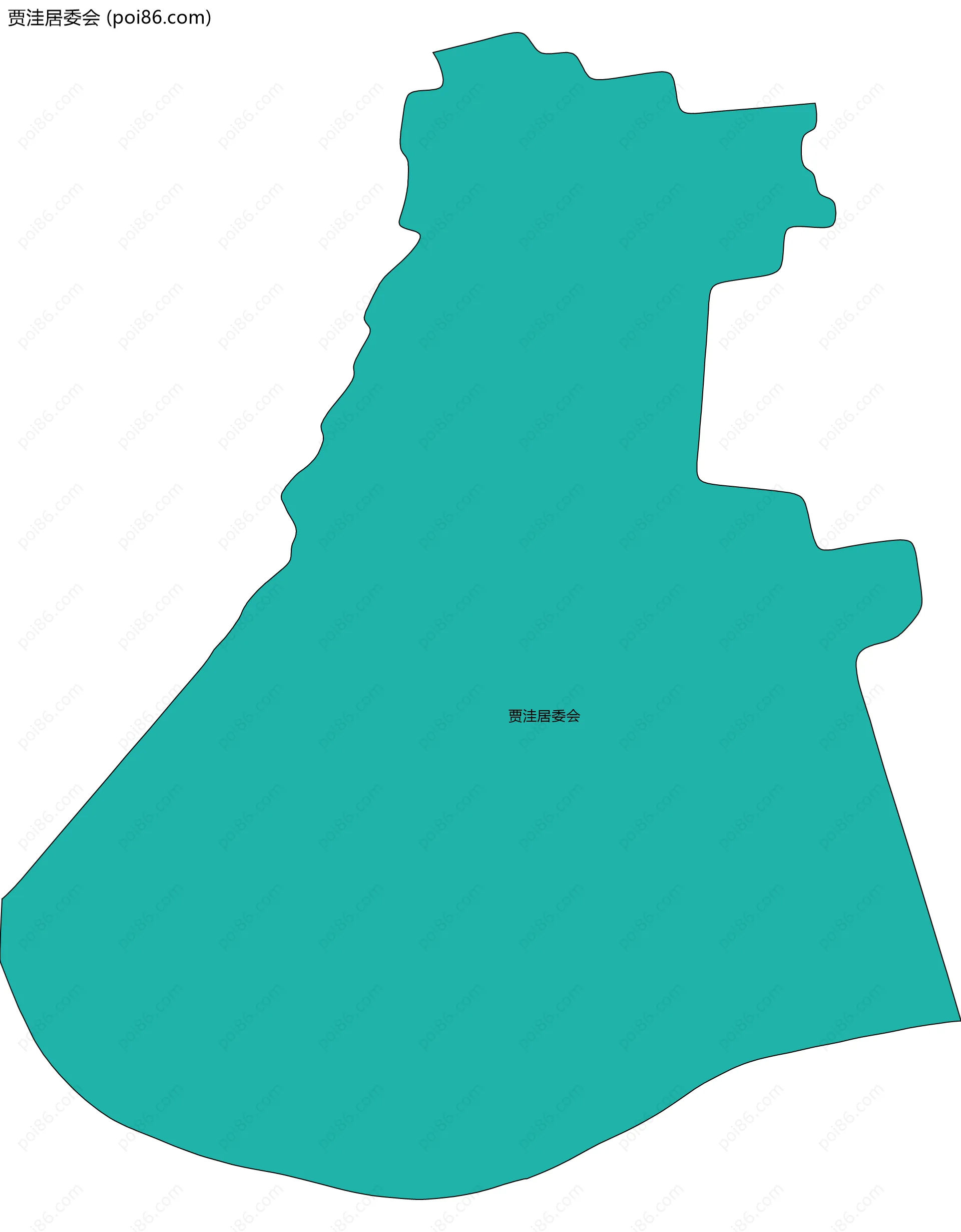 贾洼居委会边界地图