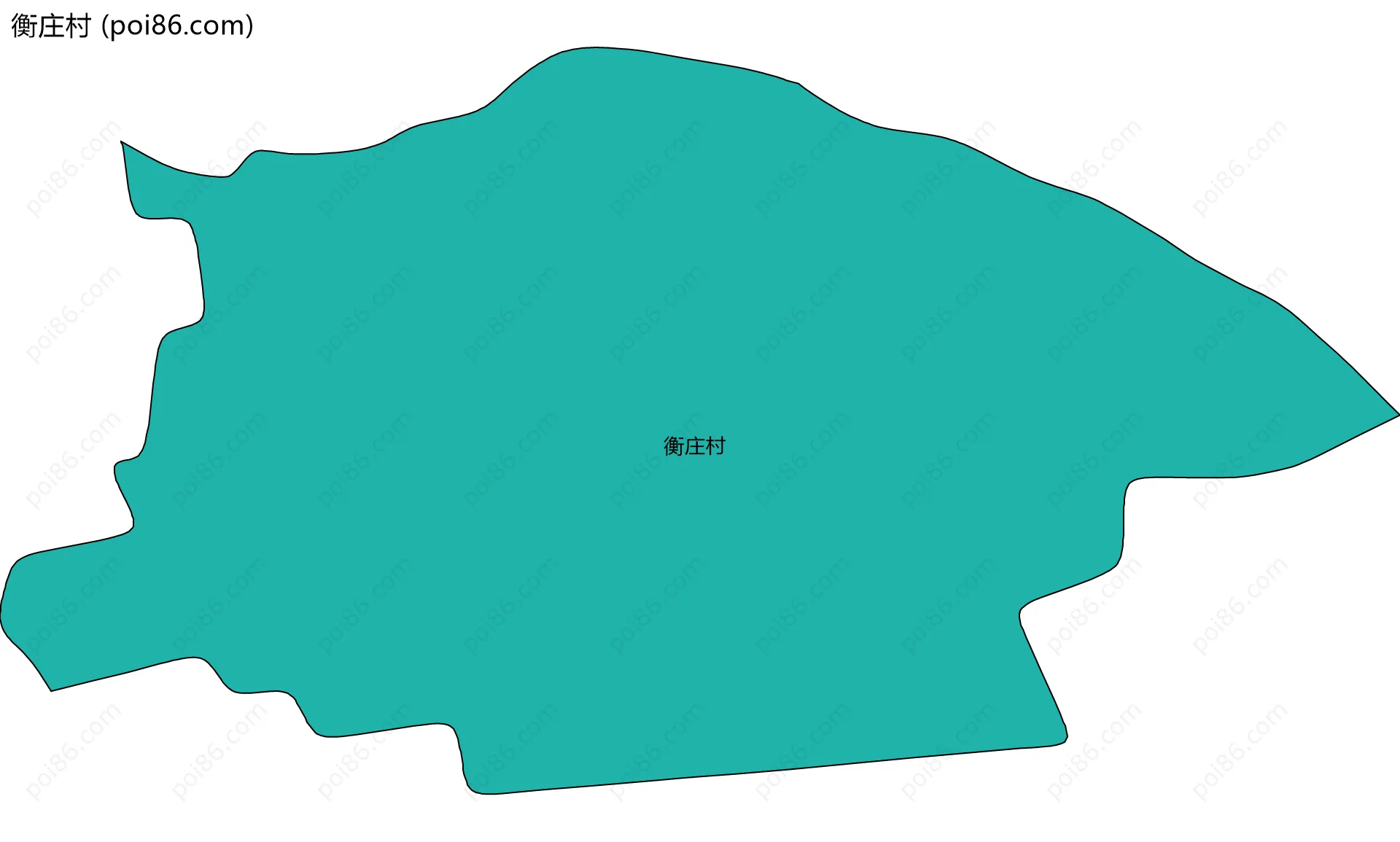 衡庄村边界地图
