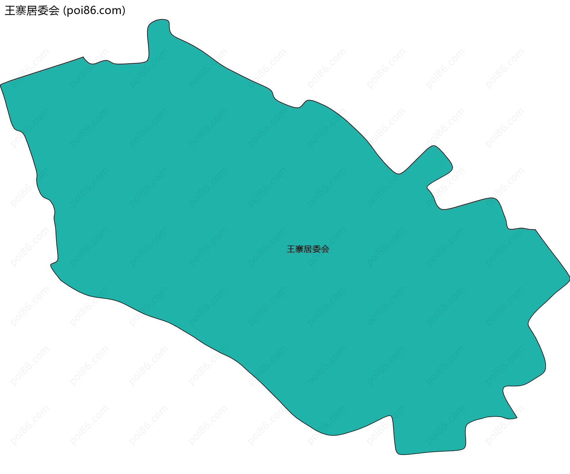 王寨居委会边界地图