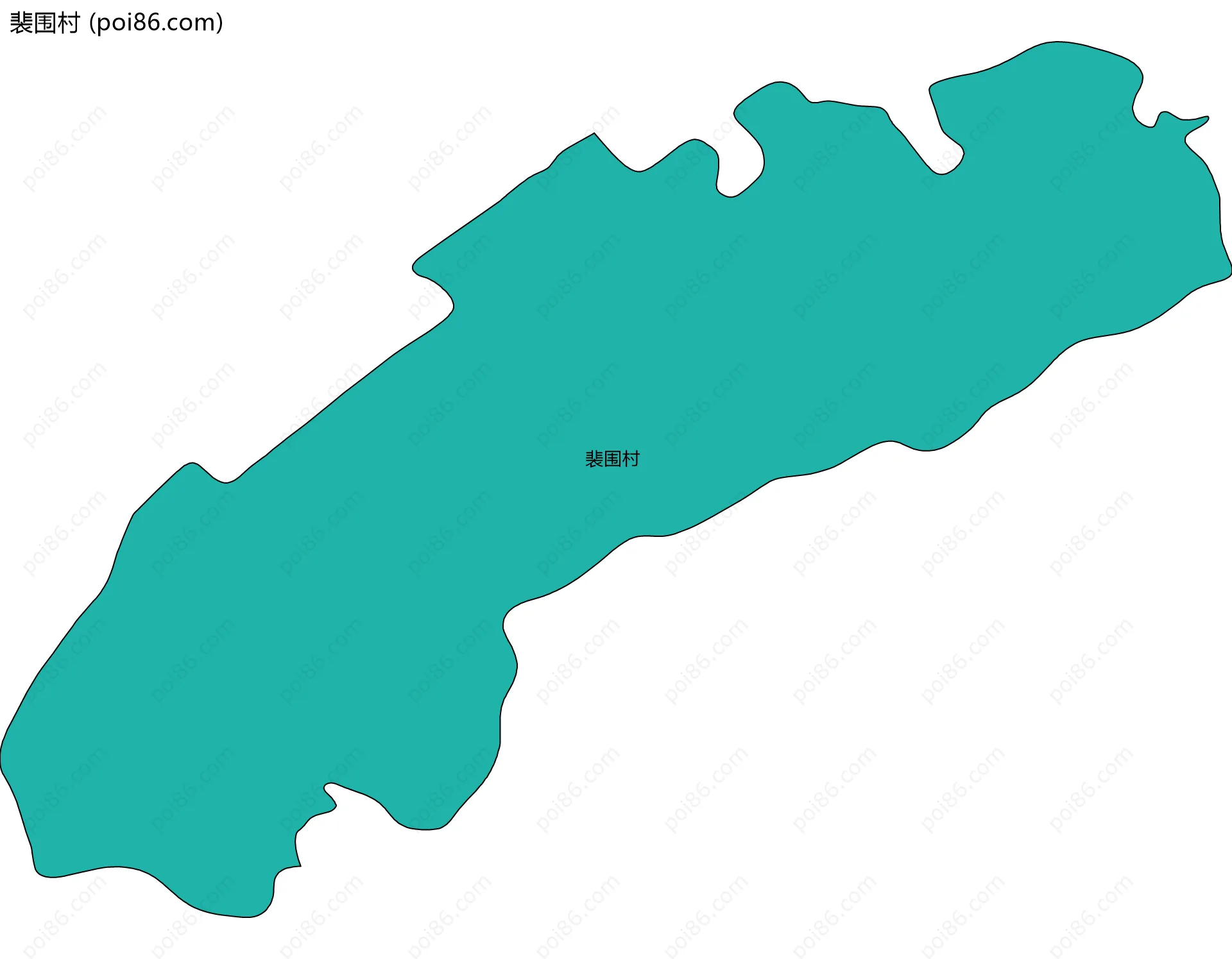 裴围村边界地图