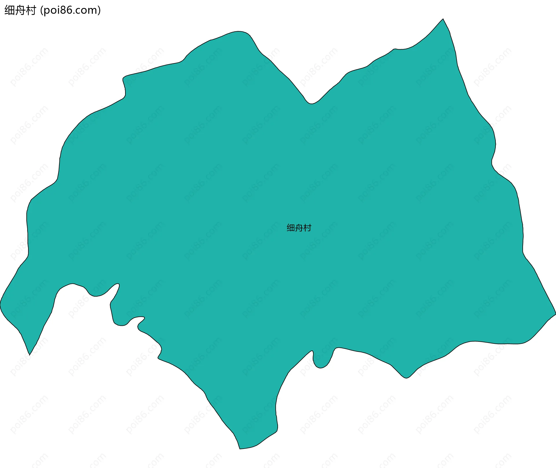 细舟村边界地图