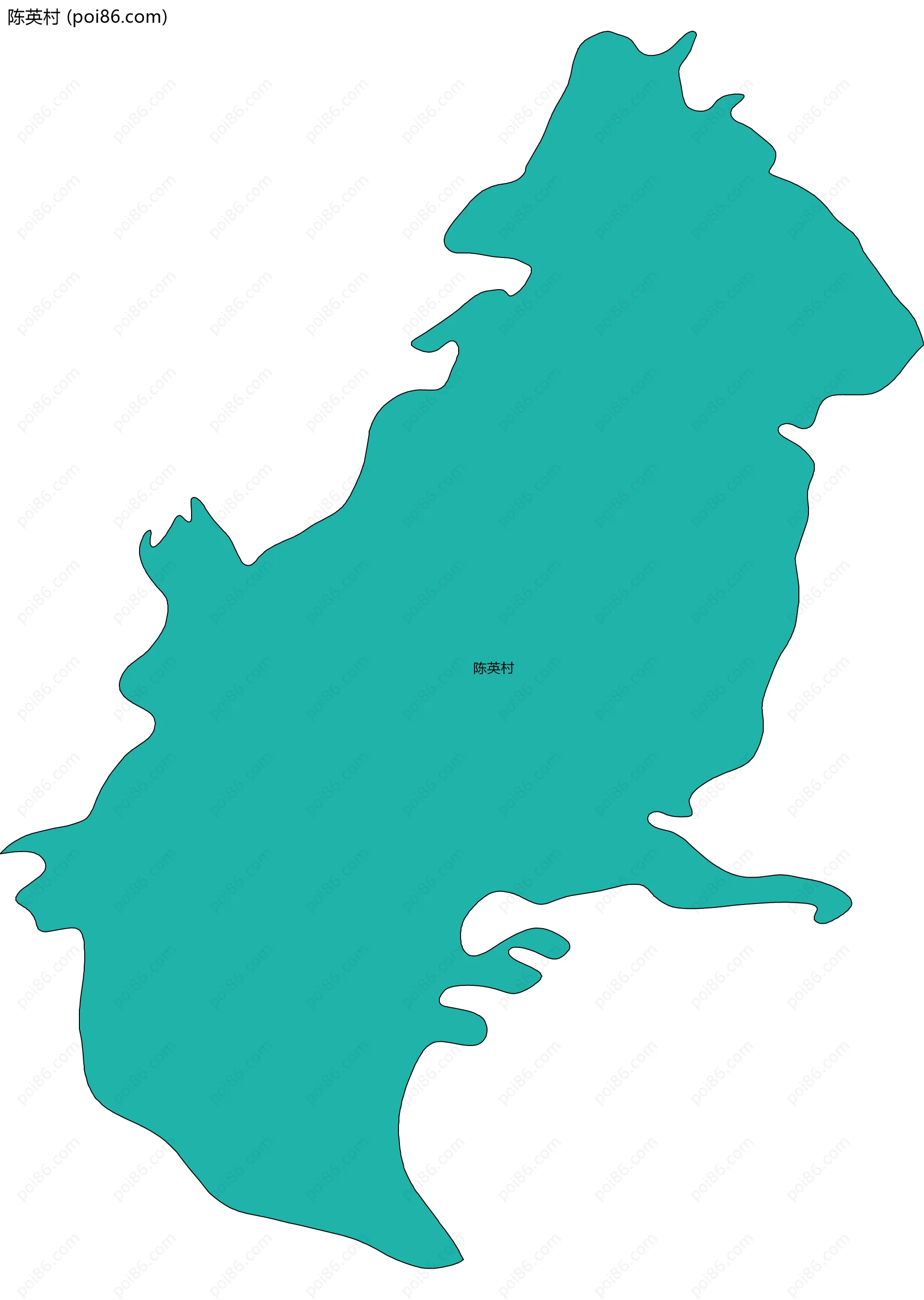 陈英村边界地图