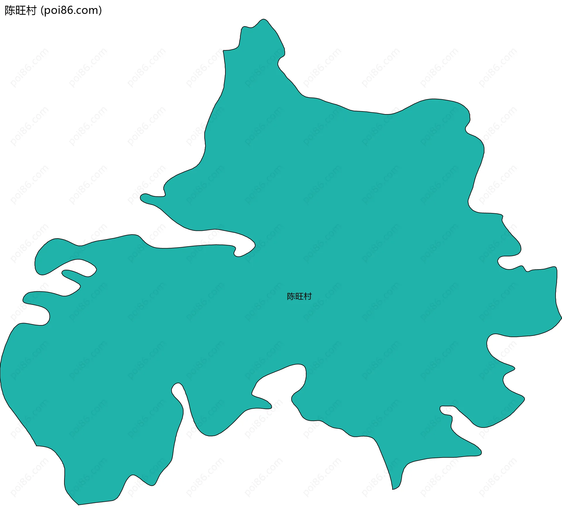 陈旺村边界地图