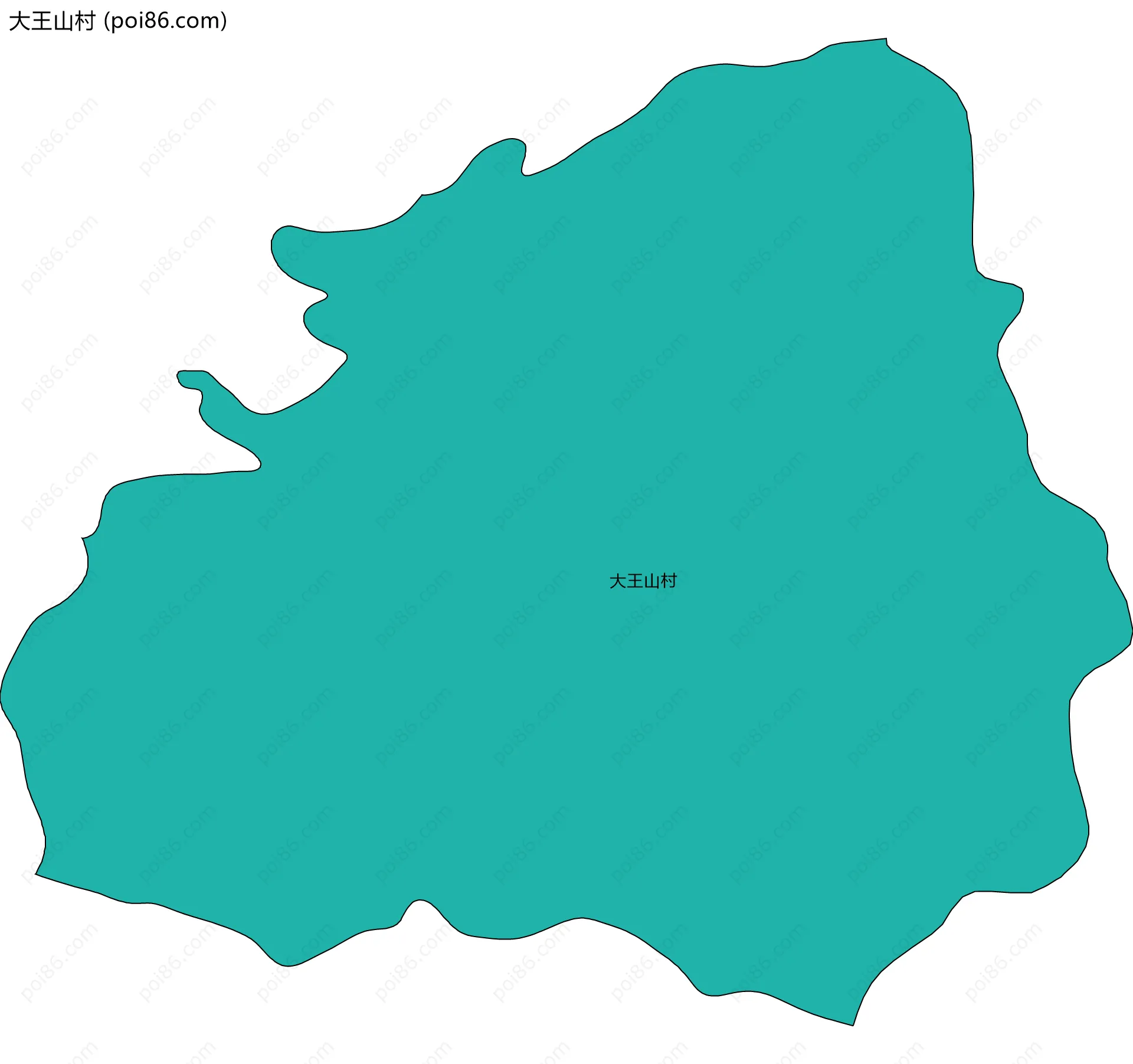 大王山村边界地图