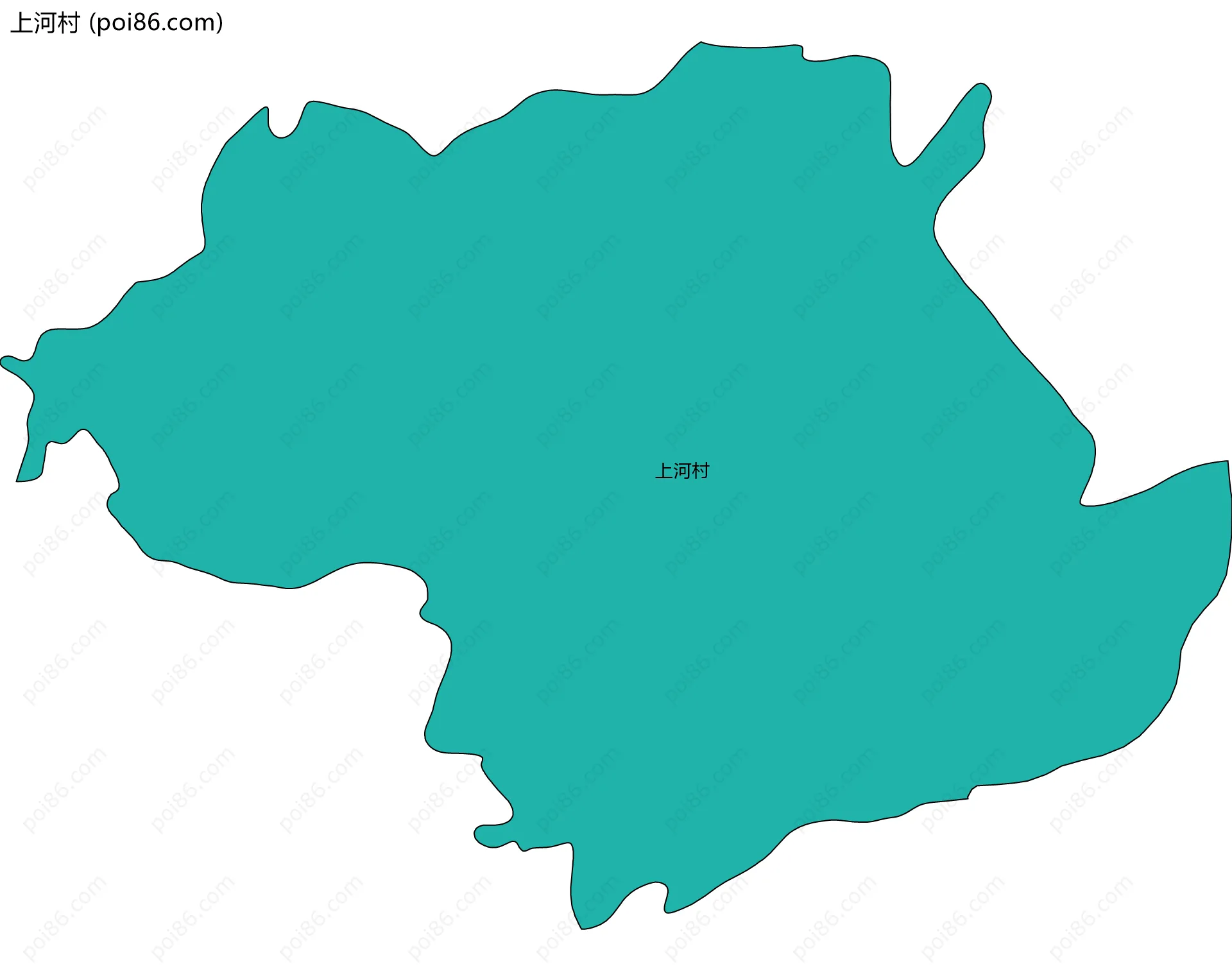 上河村边界地图