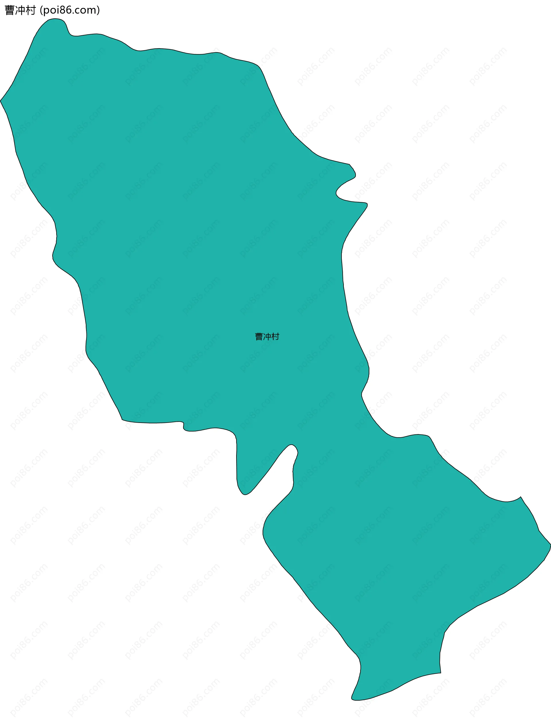 曹冲村边界地图