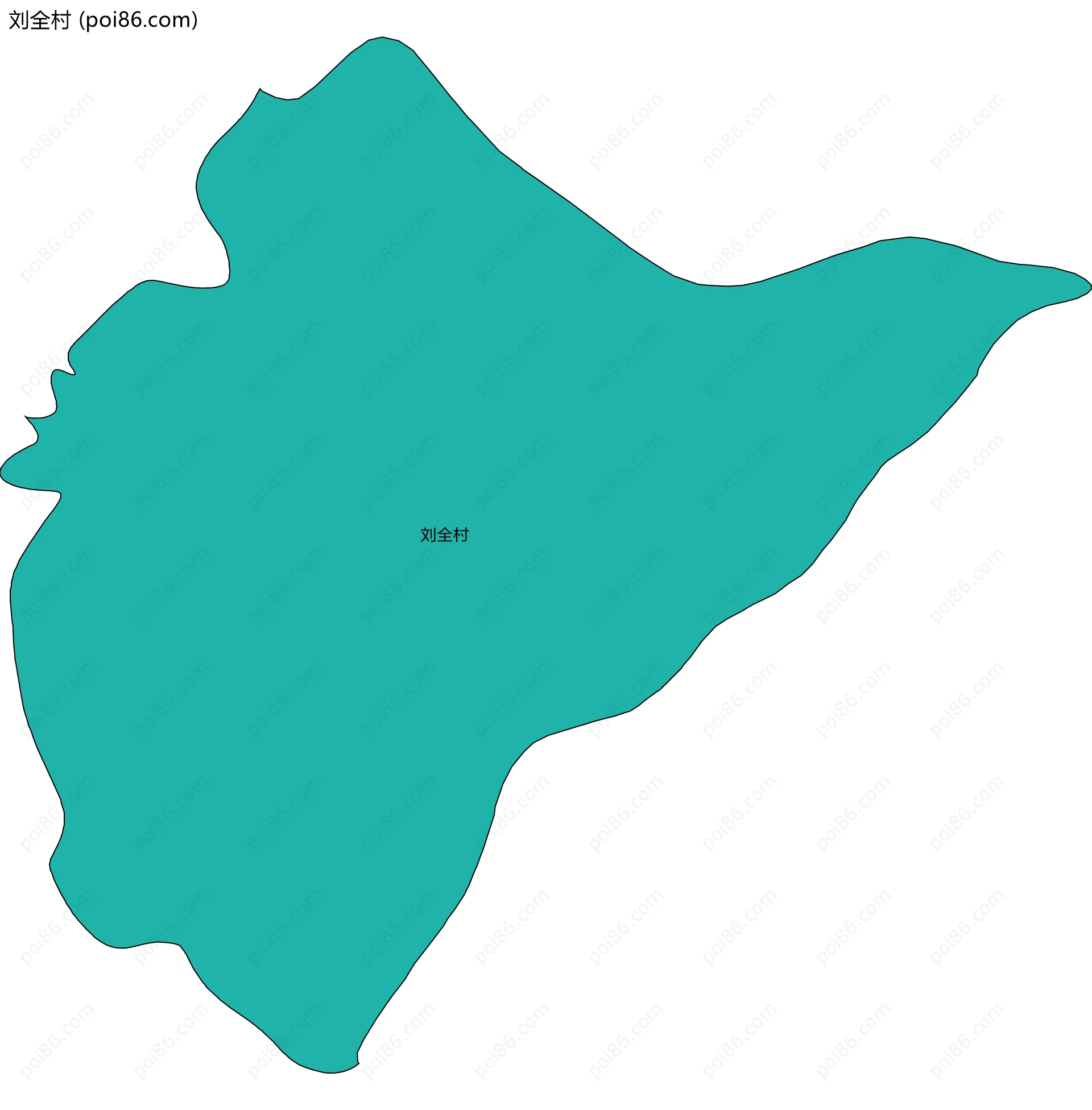 刘全村边界地图