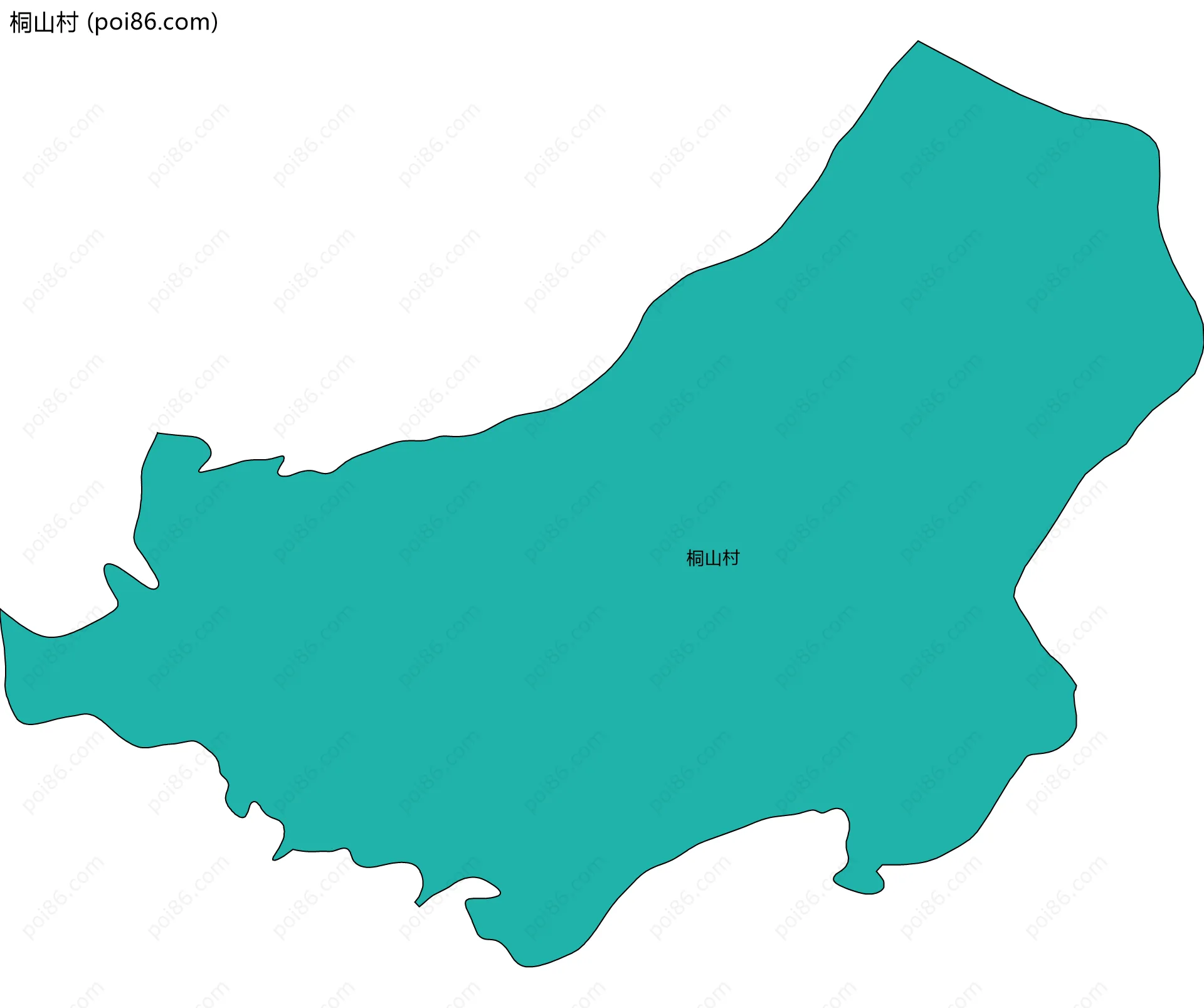 桐山村边界地图