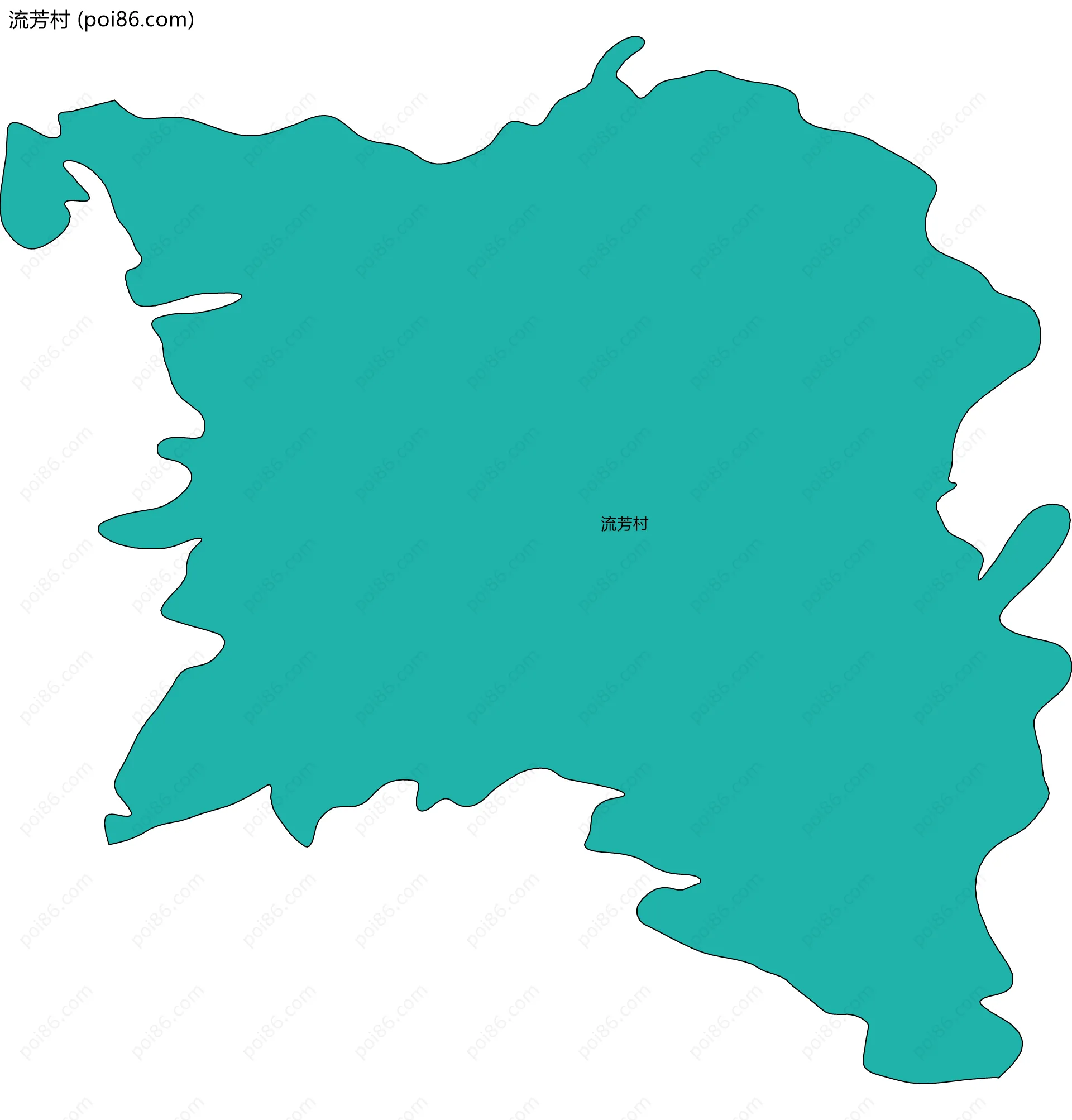 流芳村边界地图
