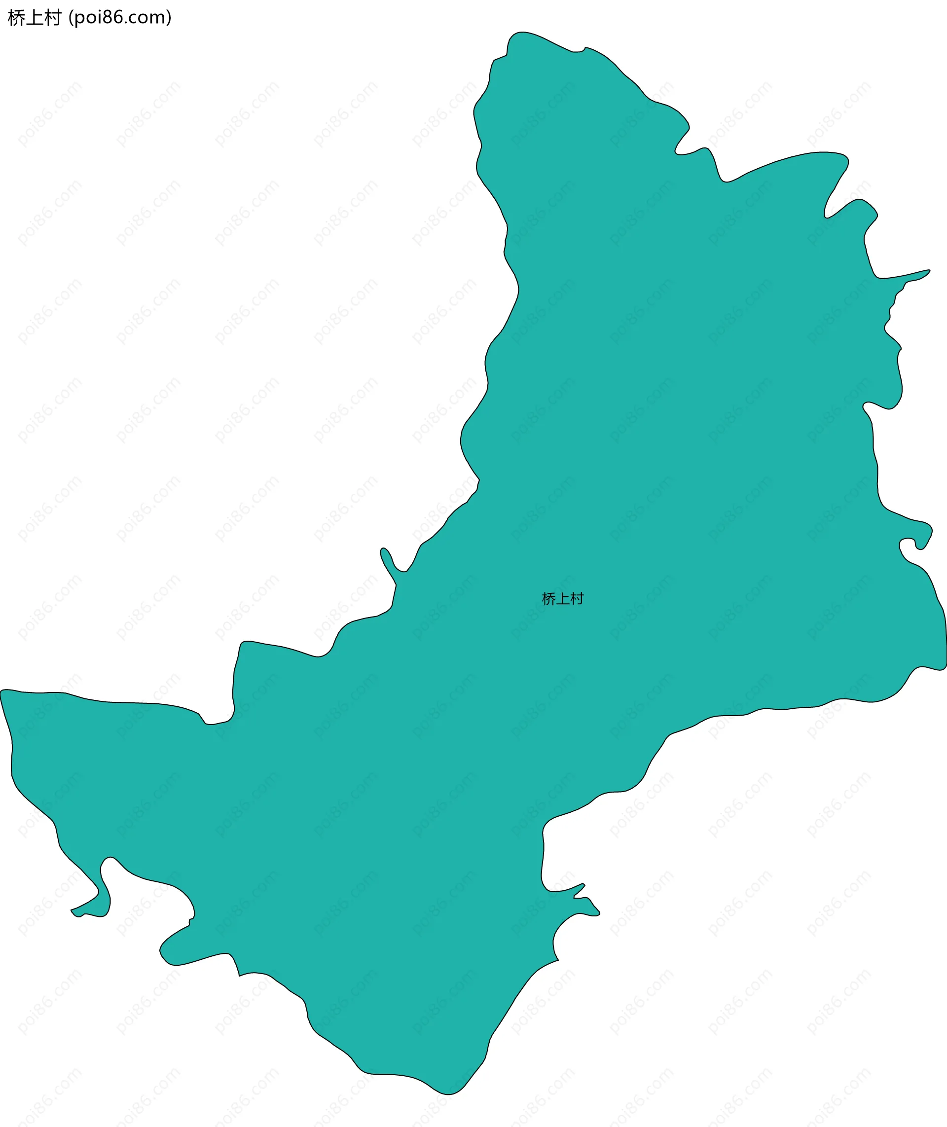 桥上村边界地图