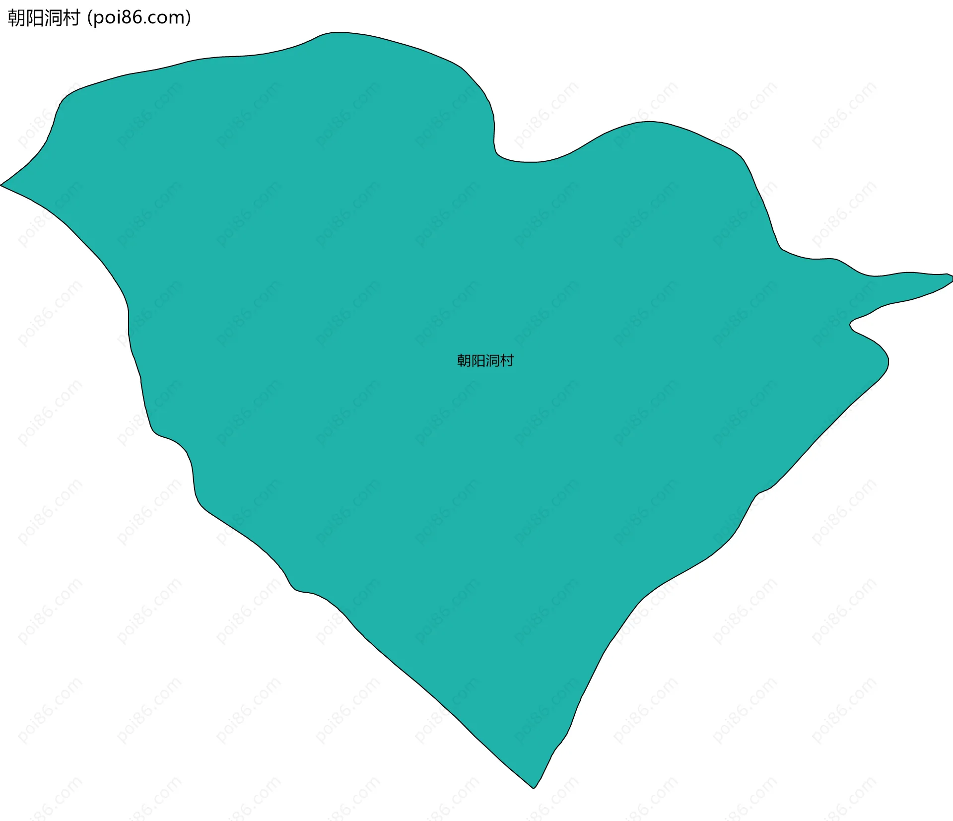朝阳洞村边界地图