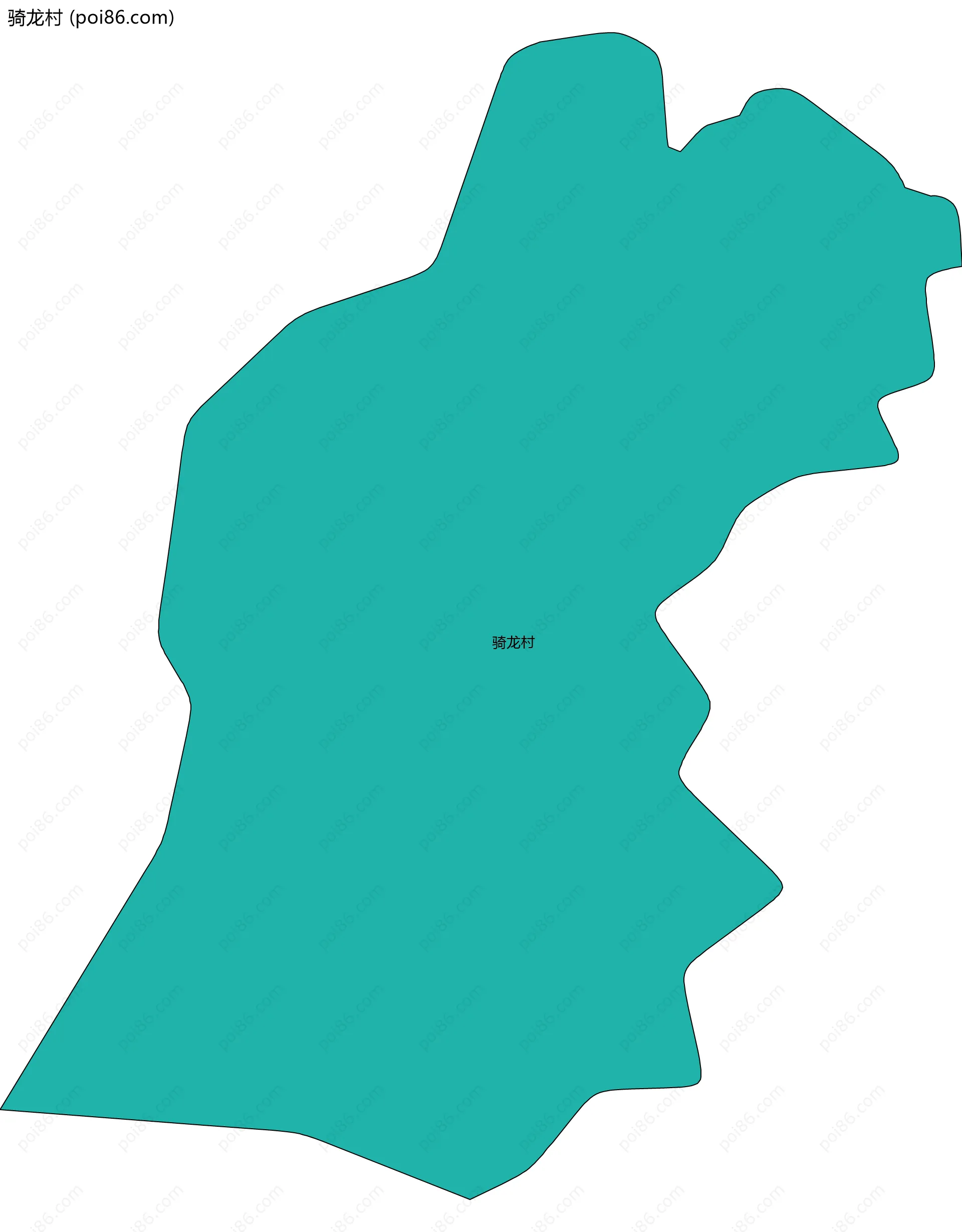 骑龙村边界地图