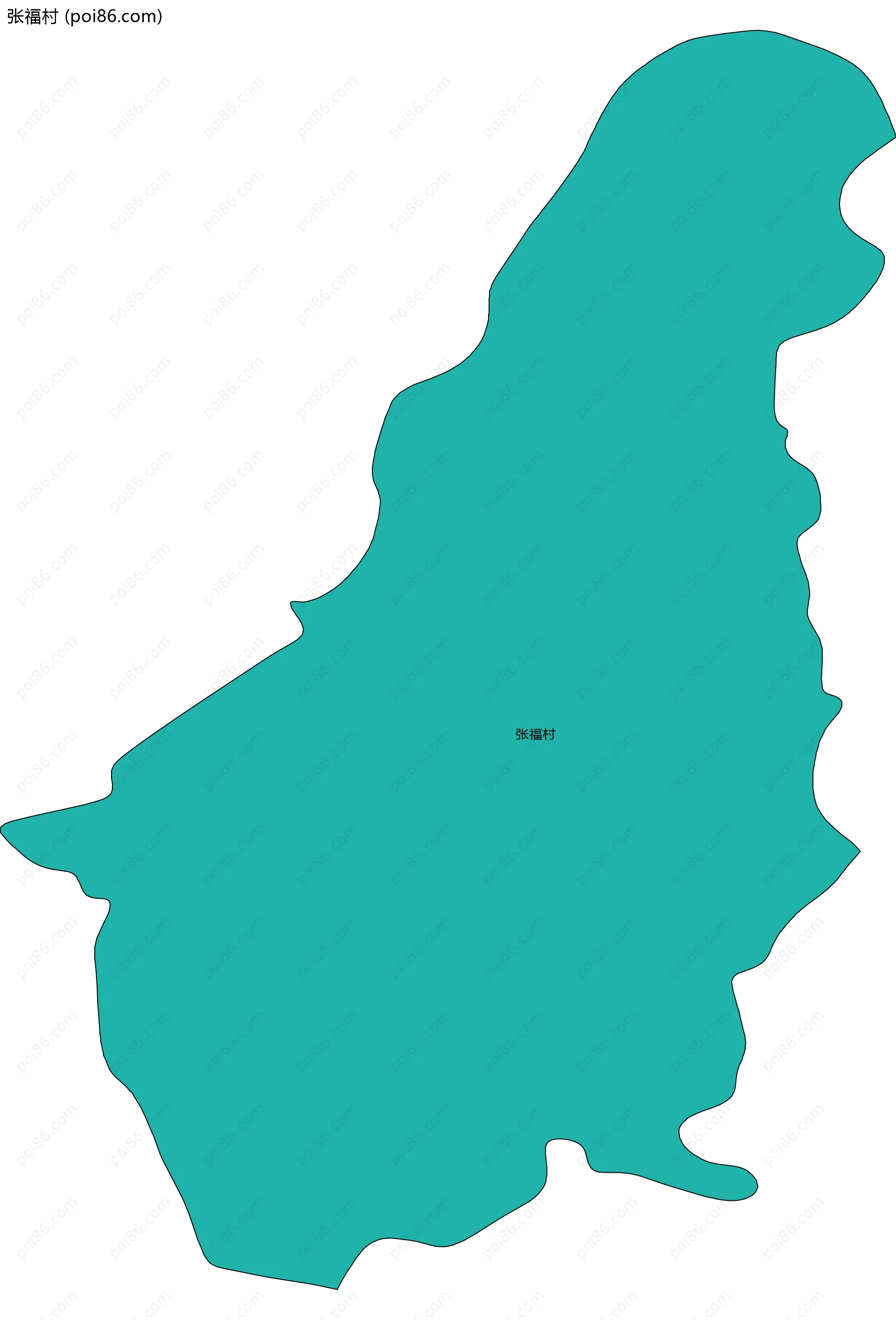 张福村边界地图