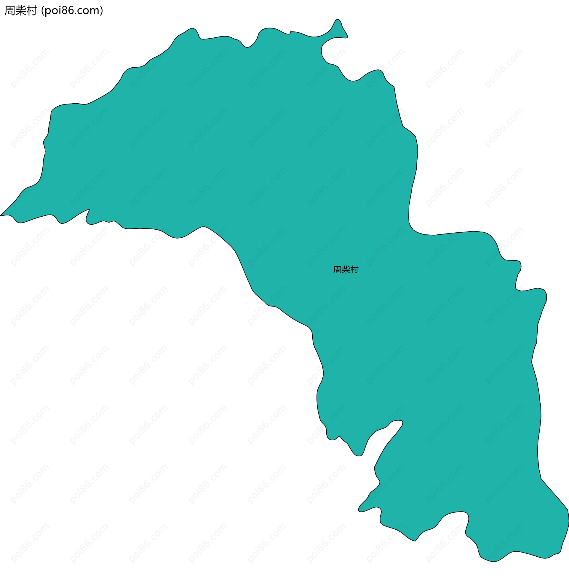 周柴村边界地图