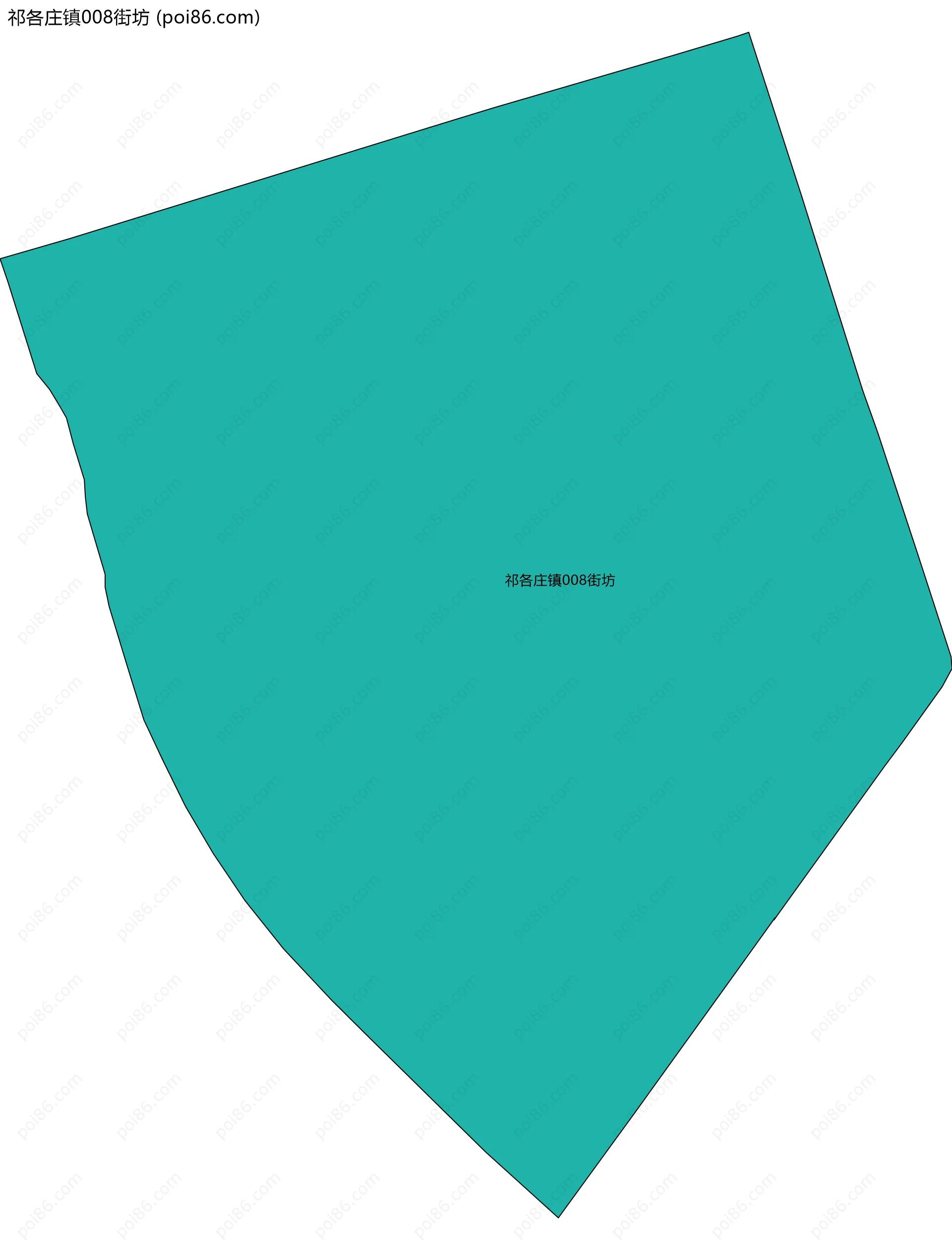 祁各庄镇008街坊边界地图
