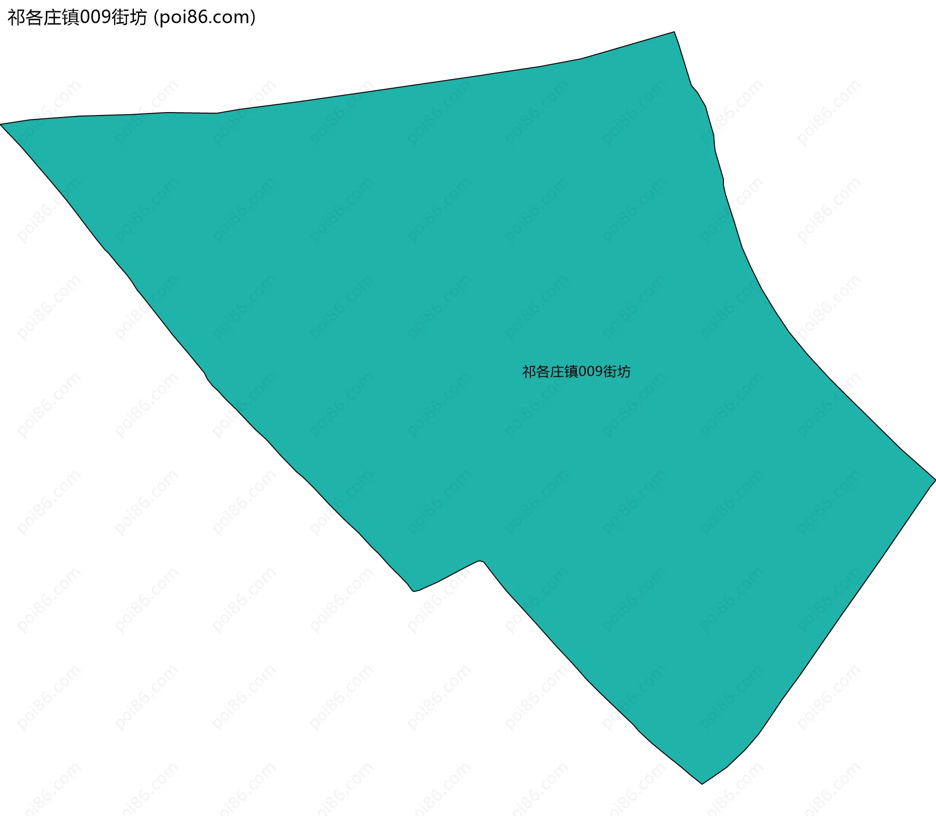 祁各庄镇009街坊边界地图