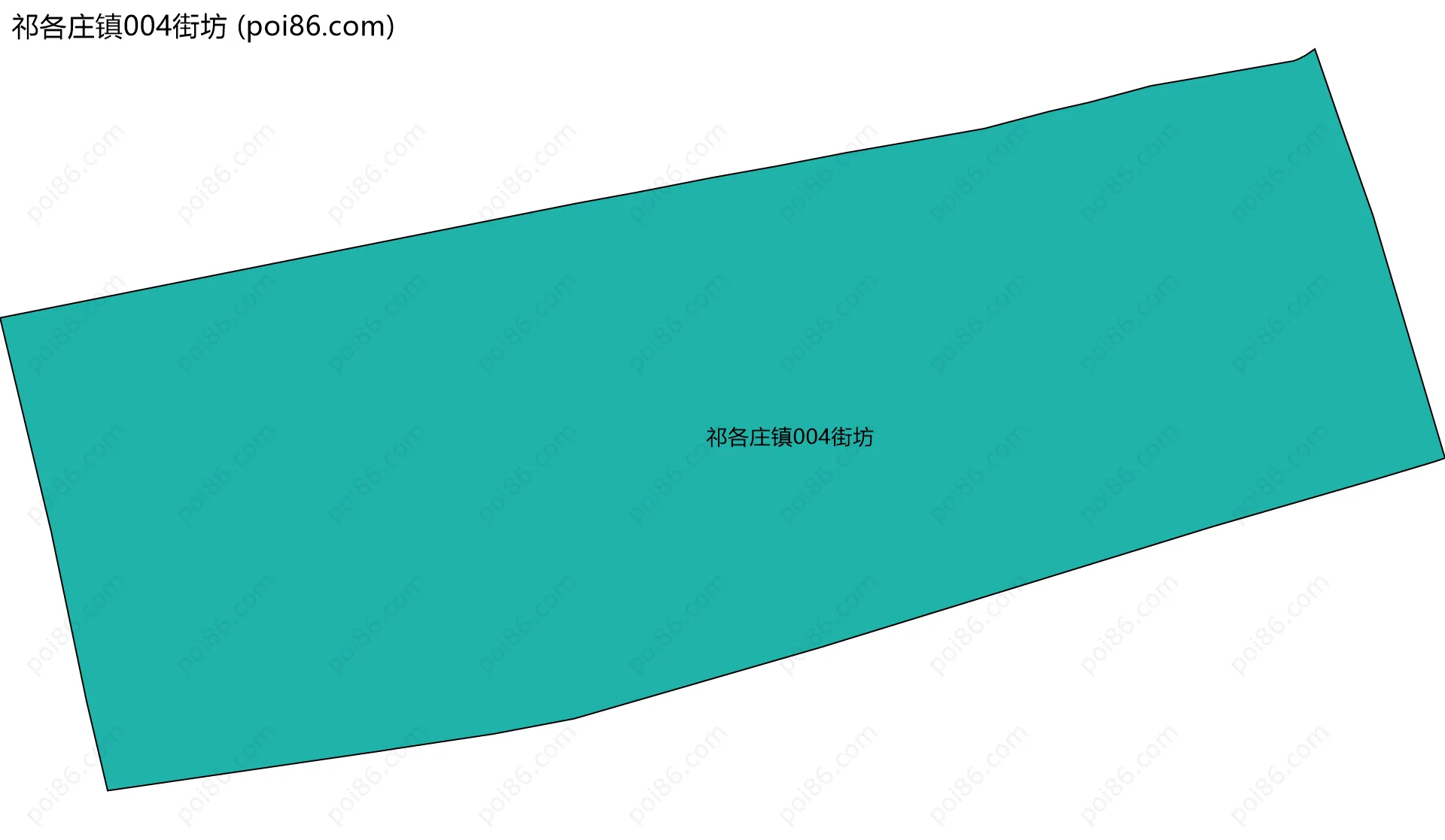 祁各庄镇004街坊边界地图