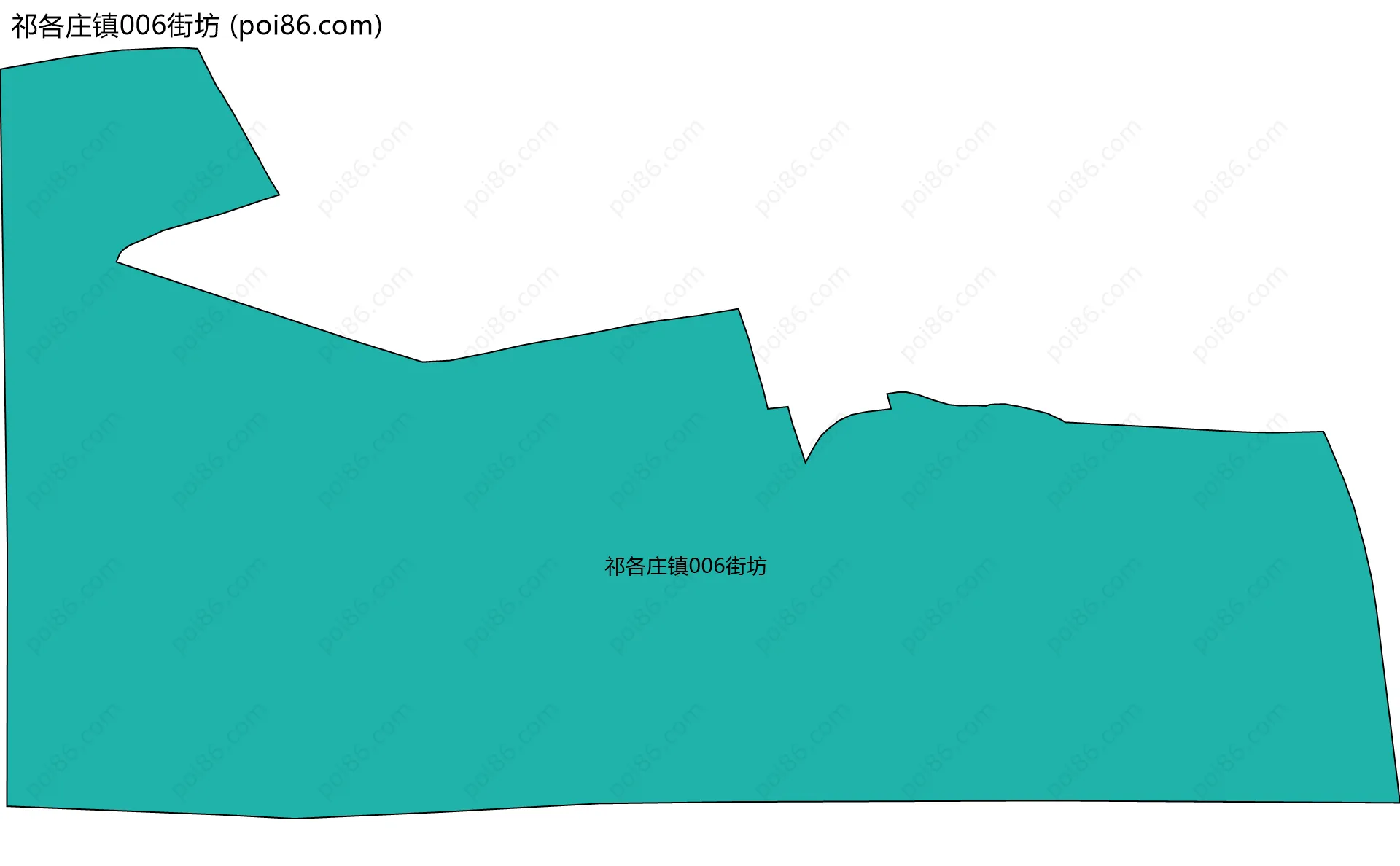 祁各庄镇006街坊边界地图
