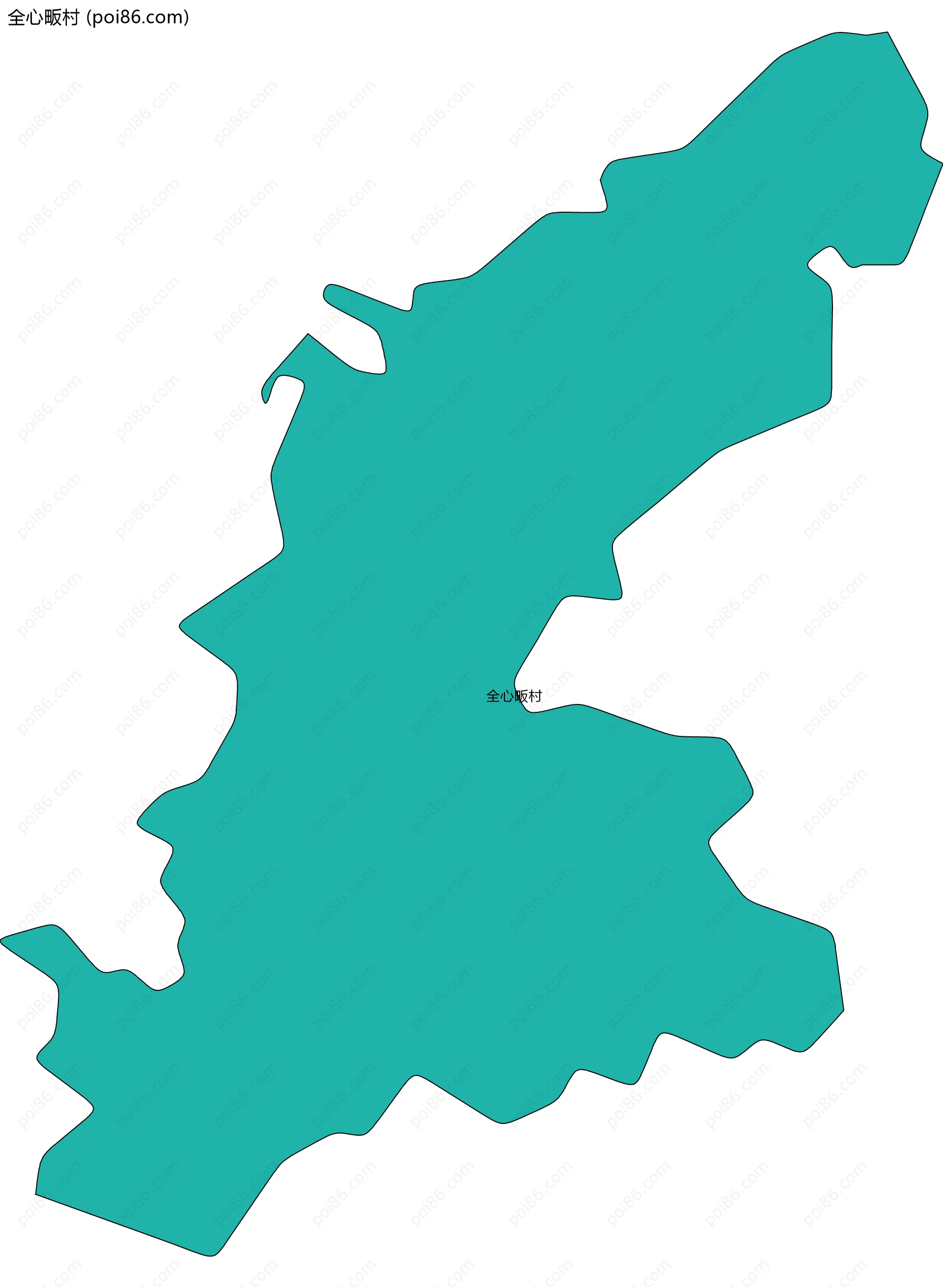 全心畈村边界地图