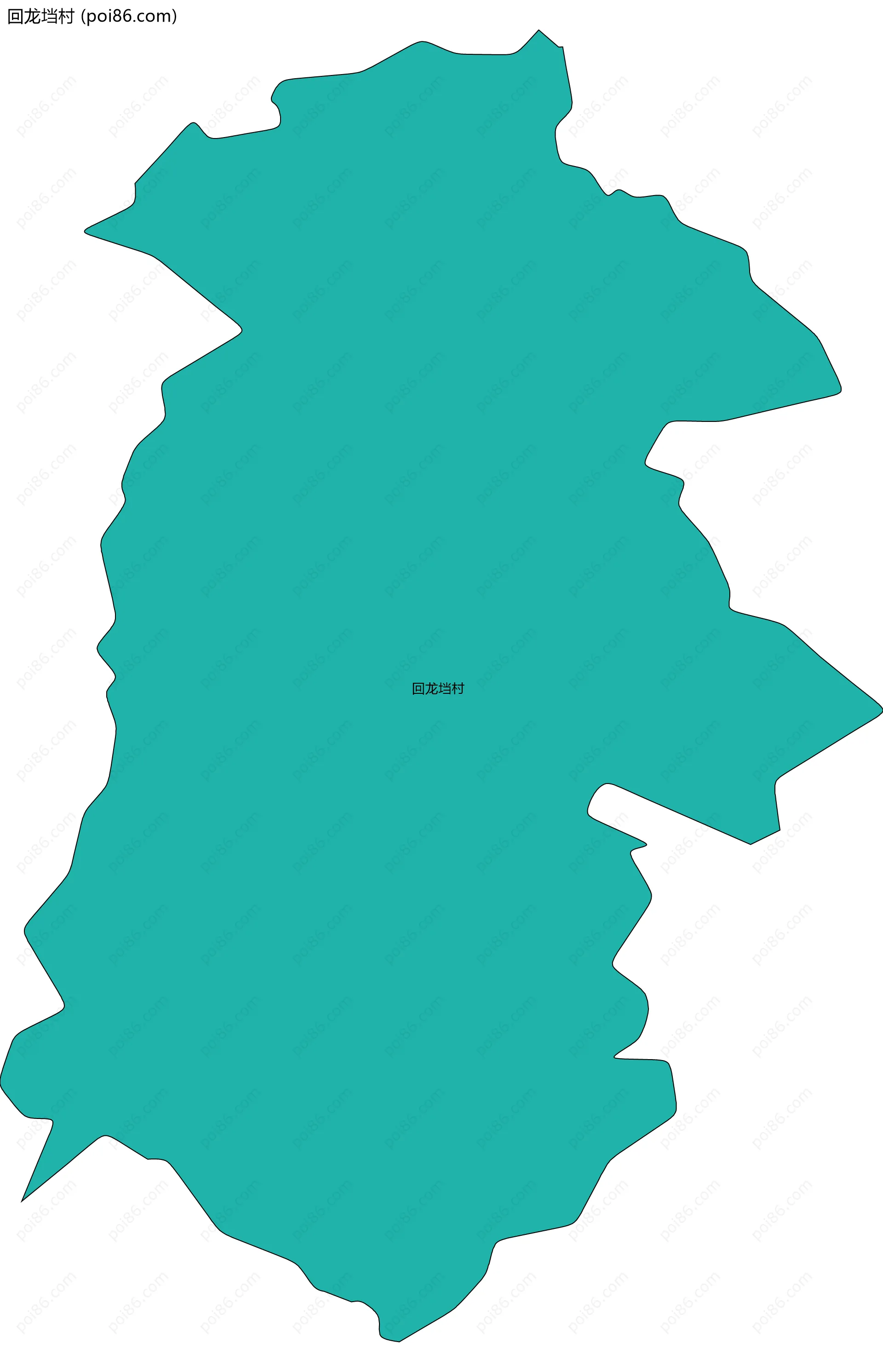 回龙垱村边界地图