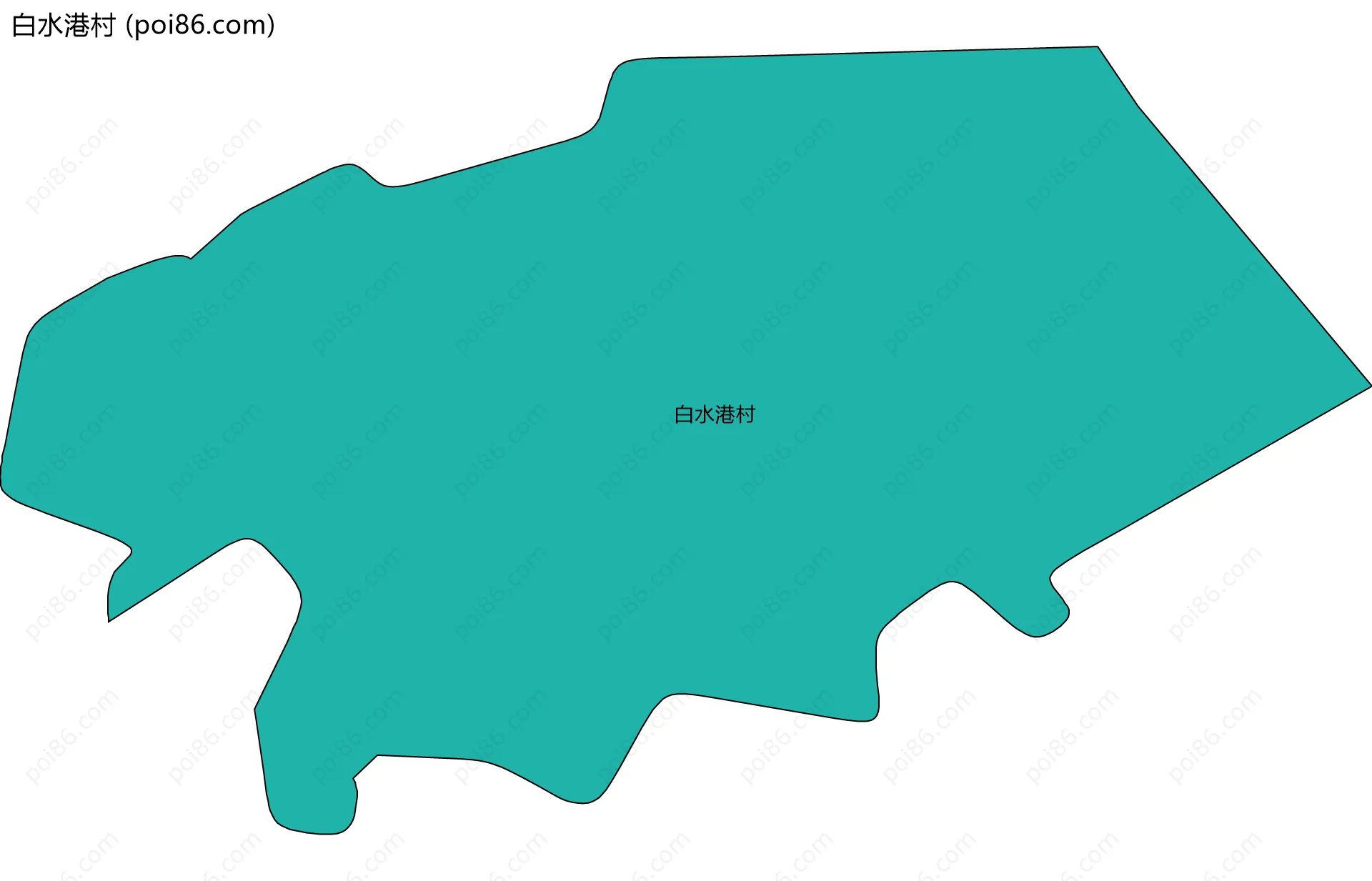 白水港村边界地图