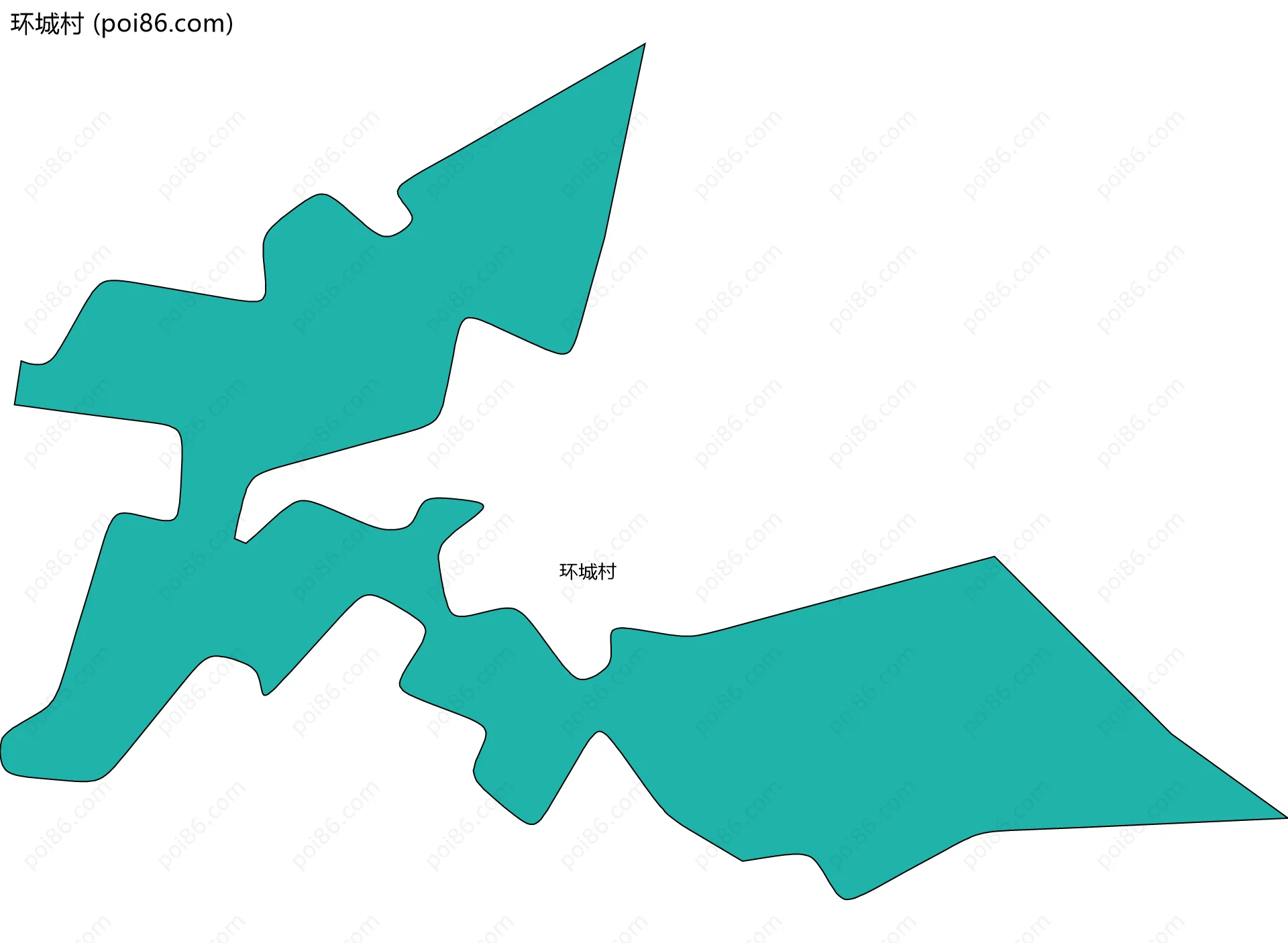 环城村边界地图