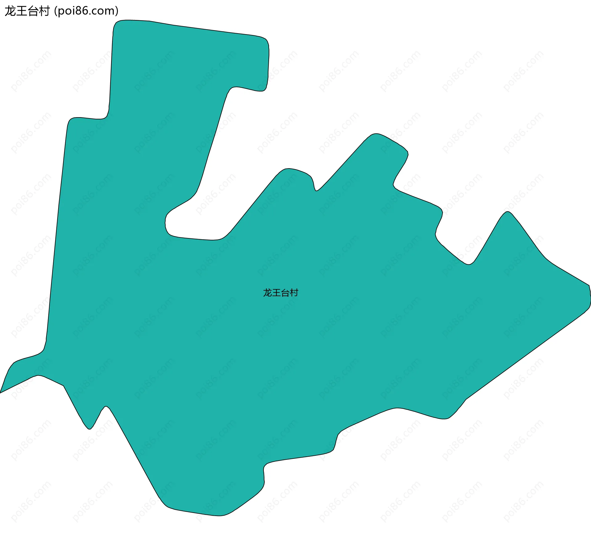 龙王台村边界地图