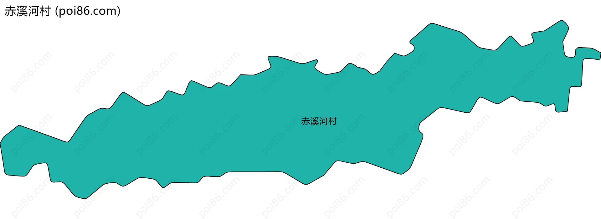 赤溪河村边界地图
