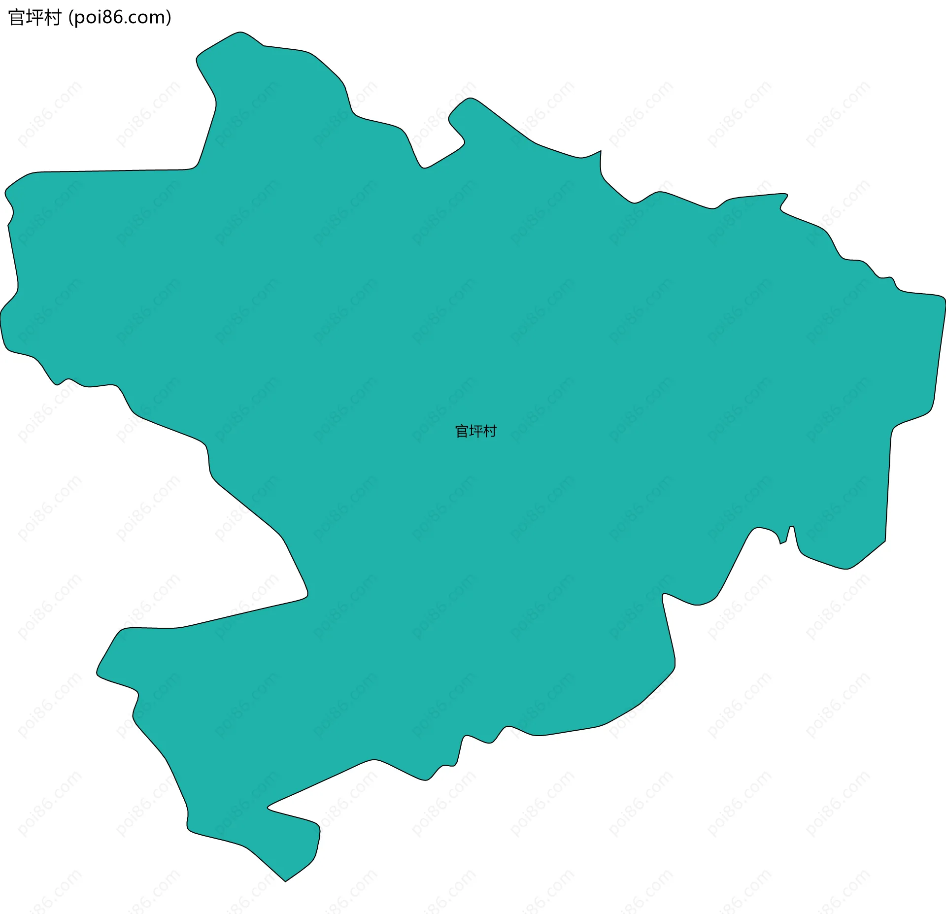 官坪村边界地图