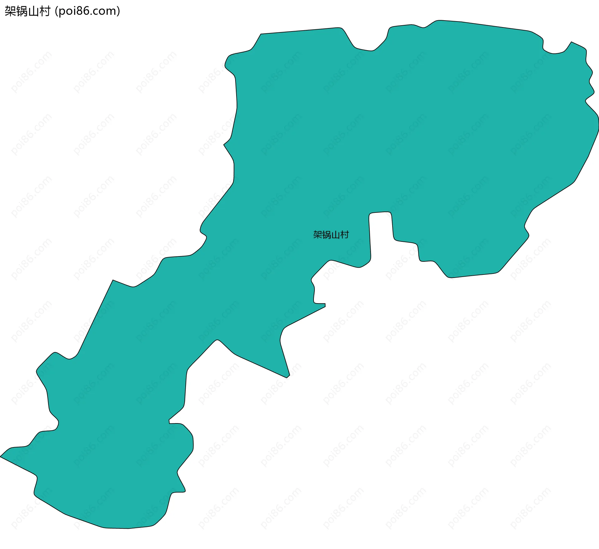 架锅山村边界地图