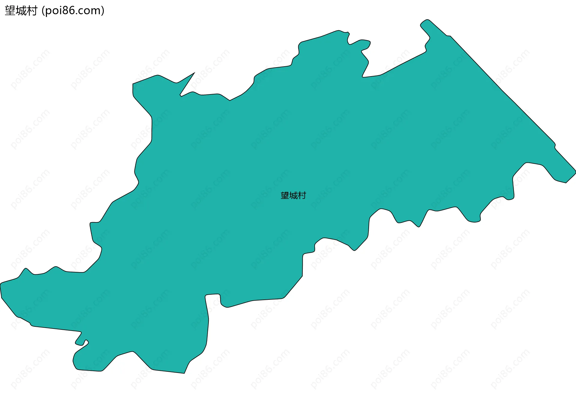 望城村边界地图