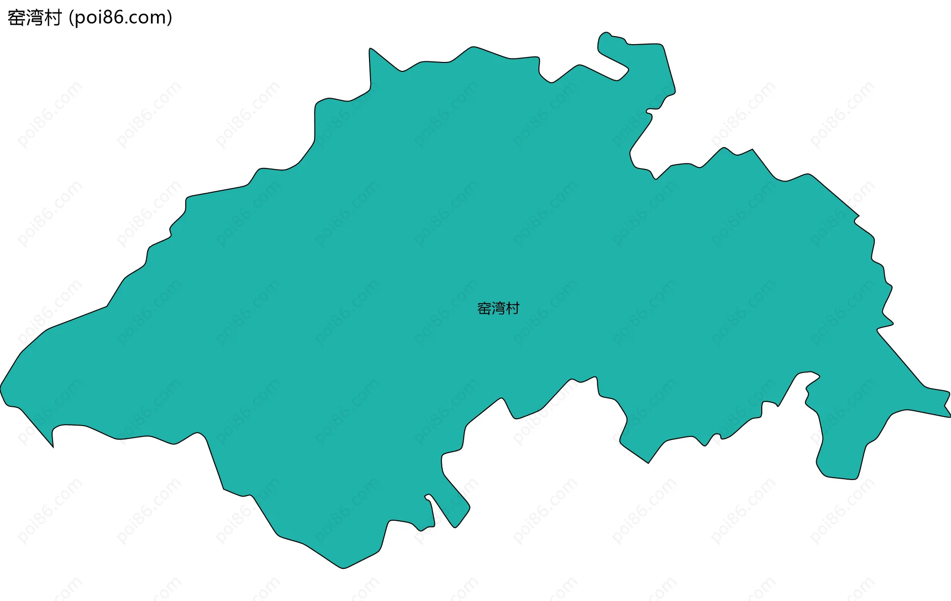 窑湾村边界地图