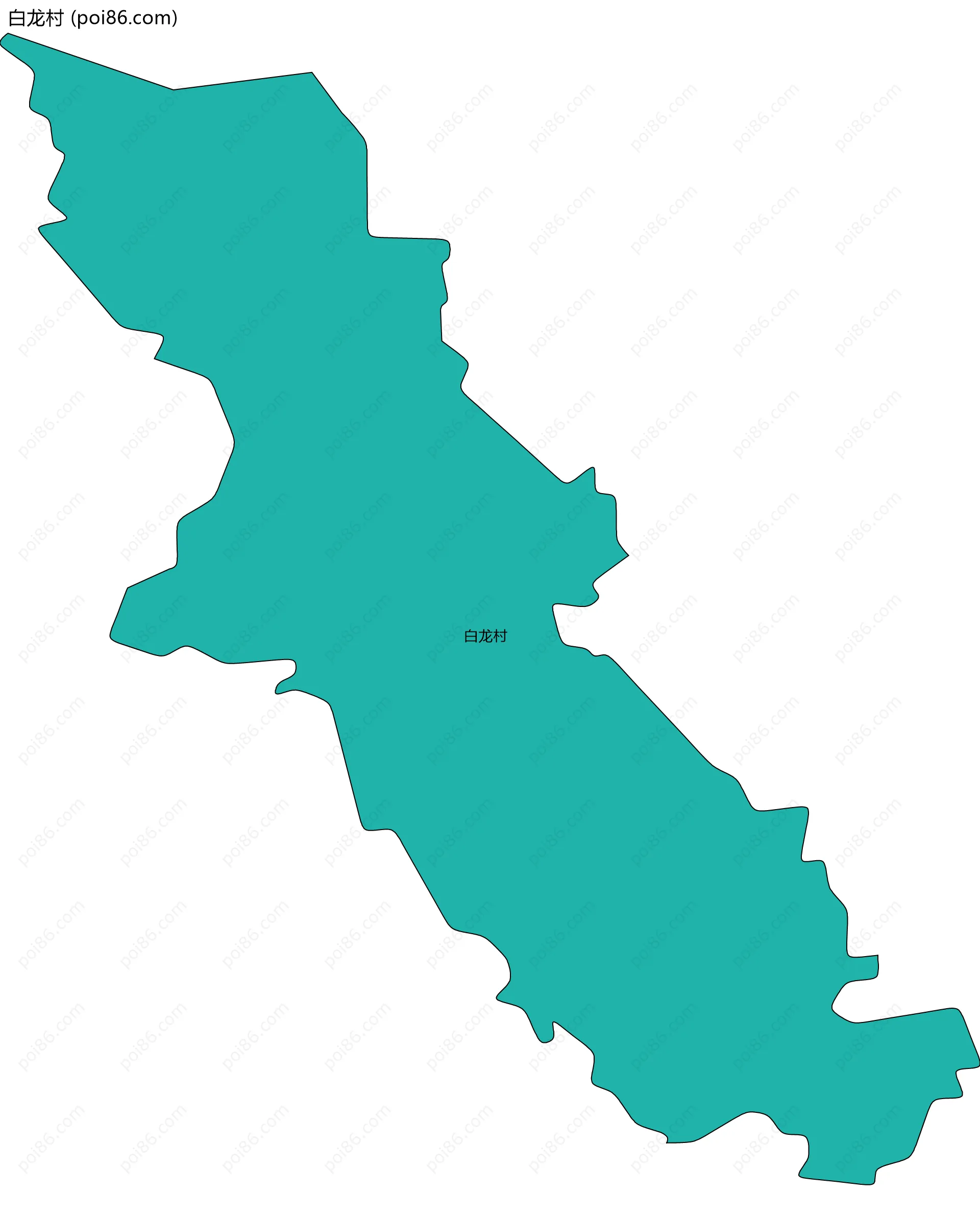 白龙村边界地图