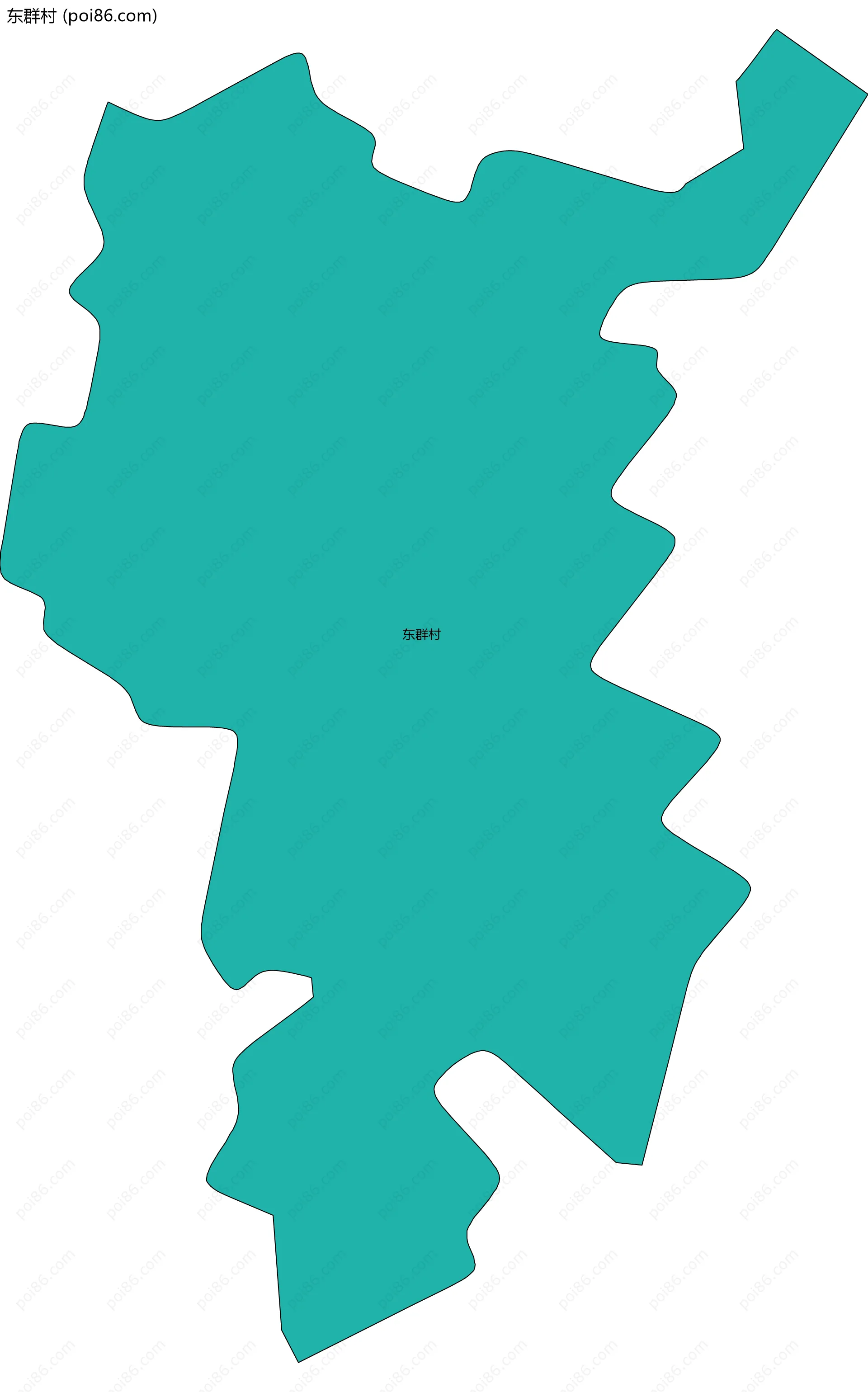 东群村边界地图