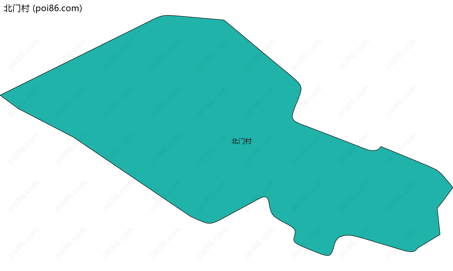 北门村边界地图