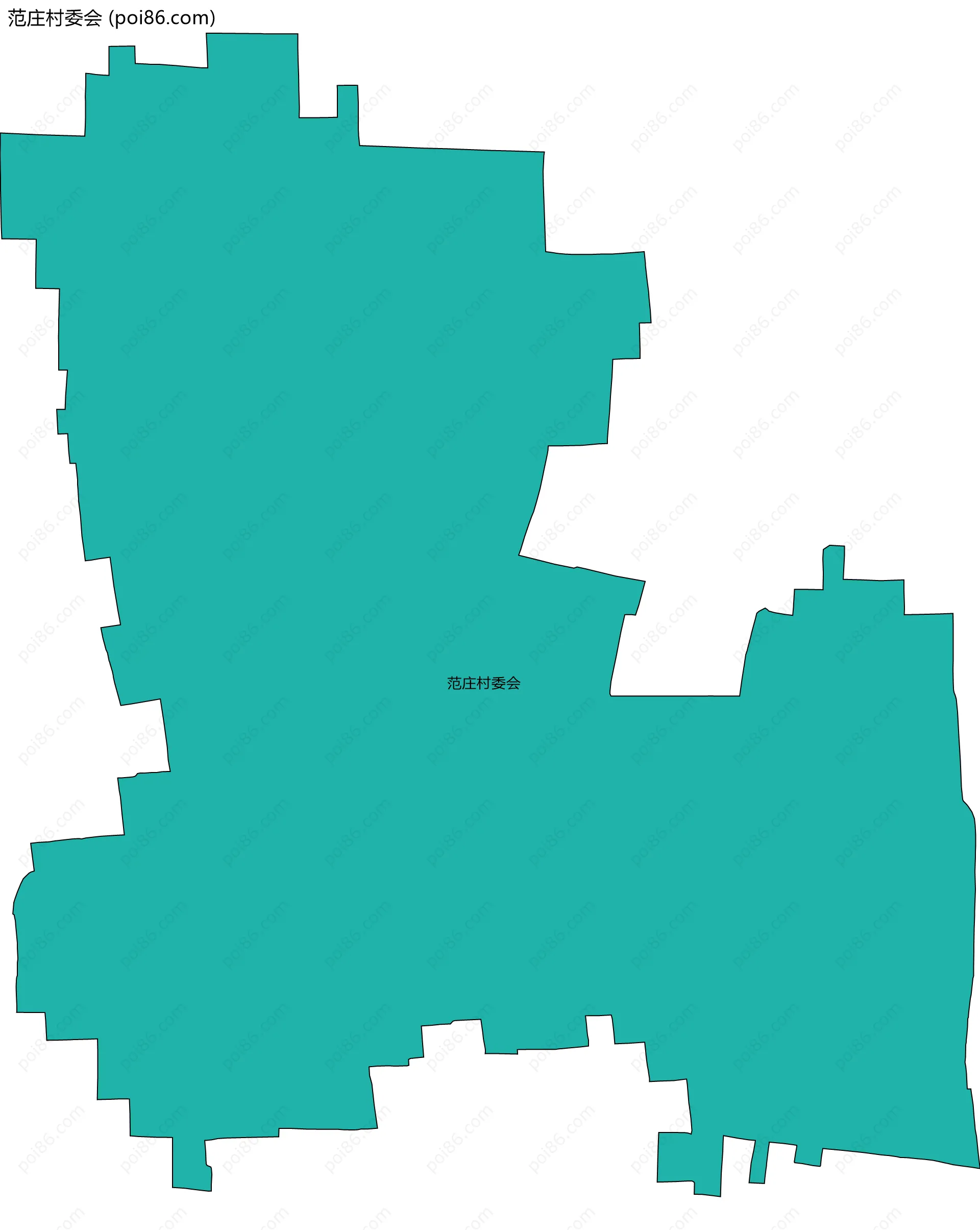范庄村委会边界地图