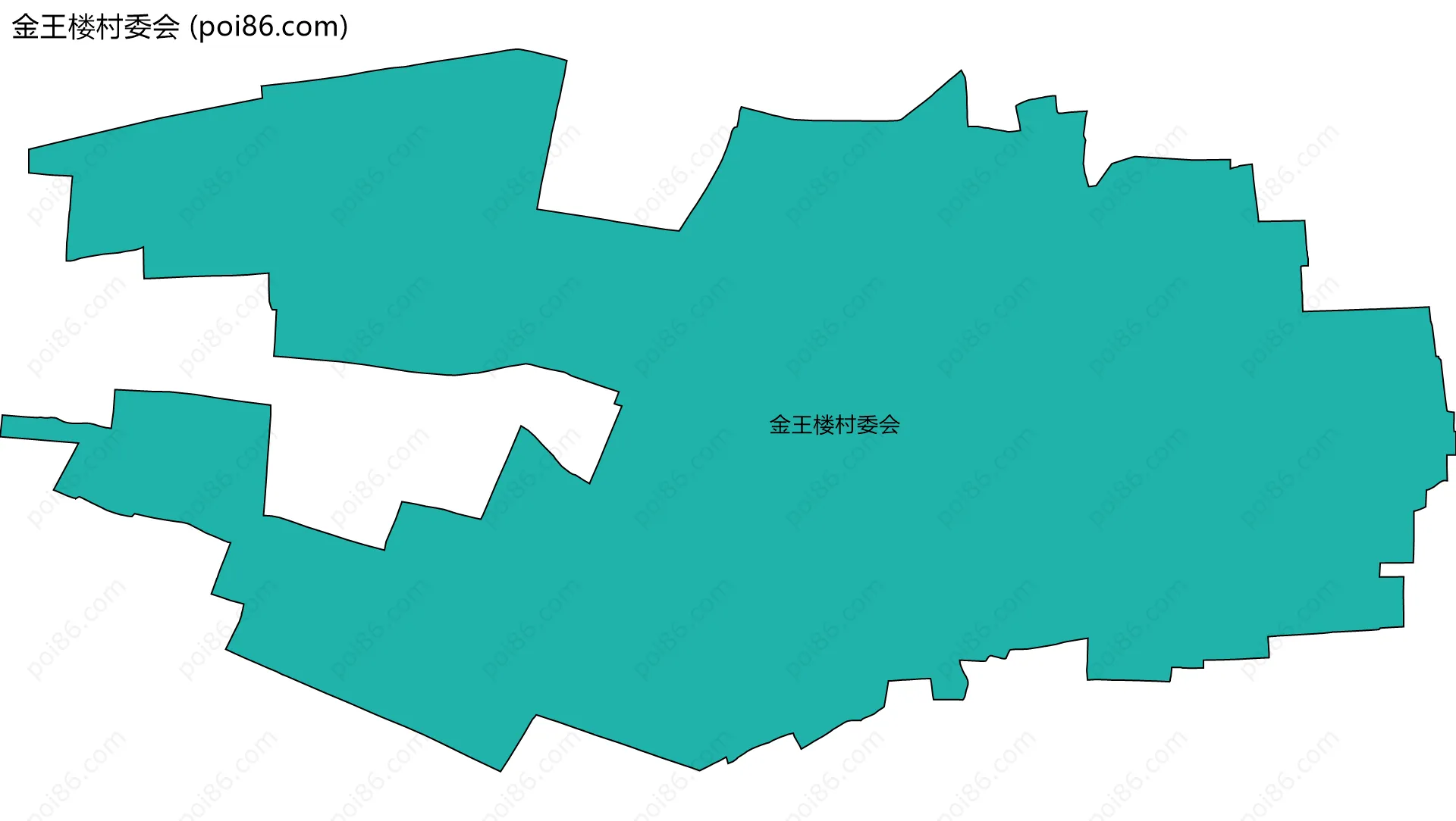 金王楼村委会边界地图