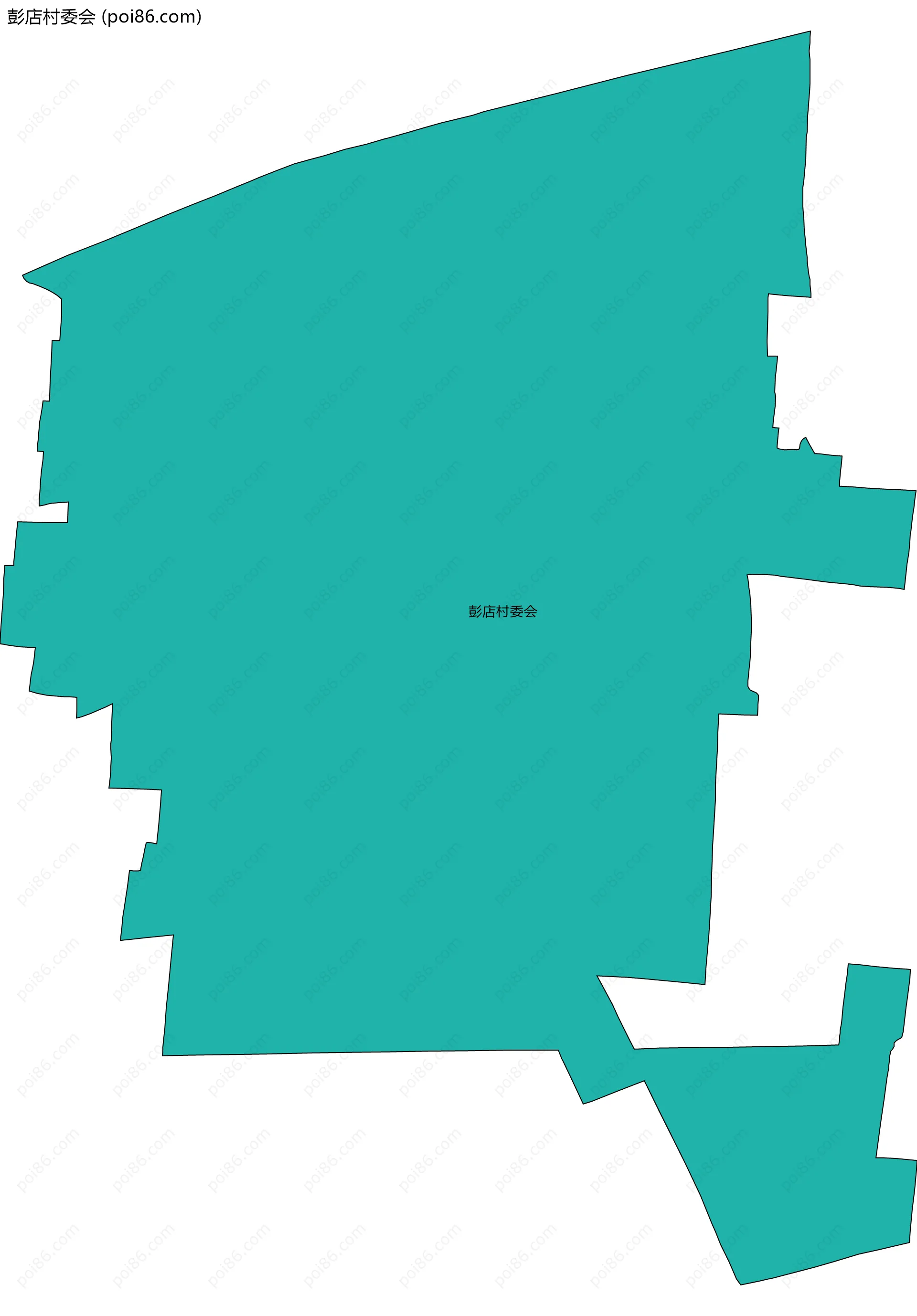 彭店村委会边界地图