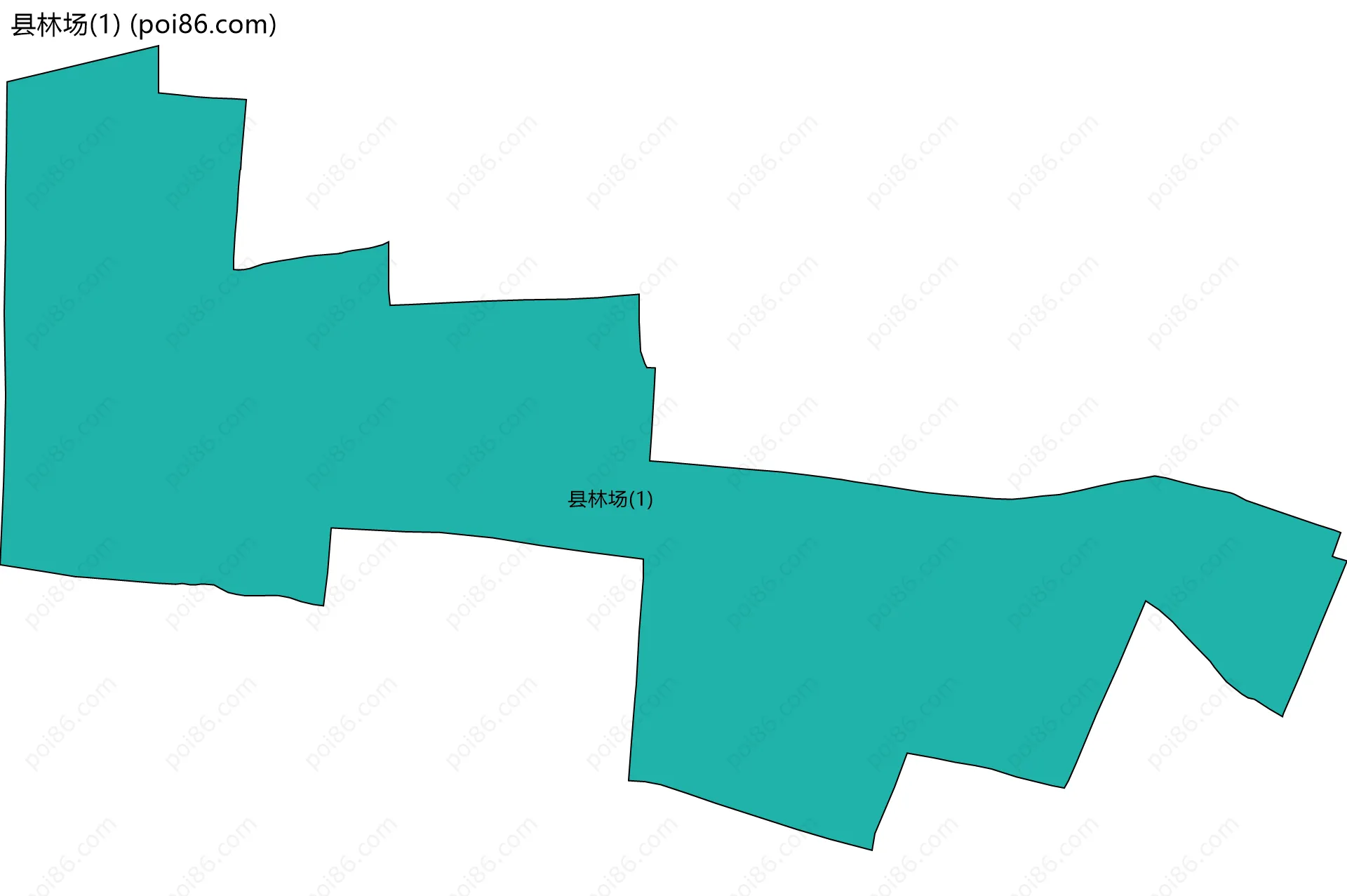 县林场(1)边界地图