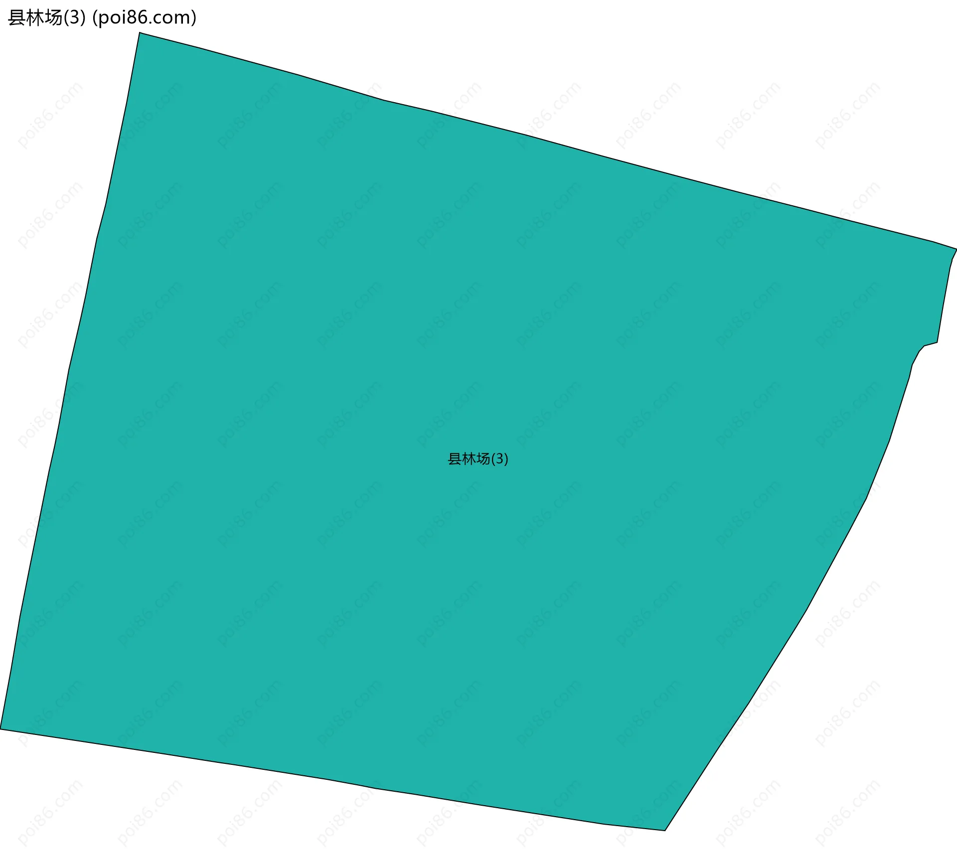 县林场(3)边界地图